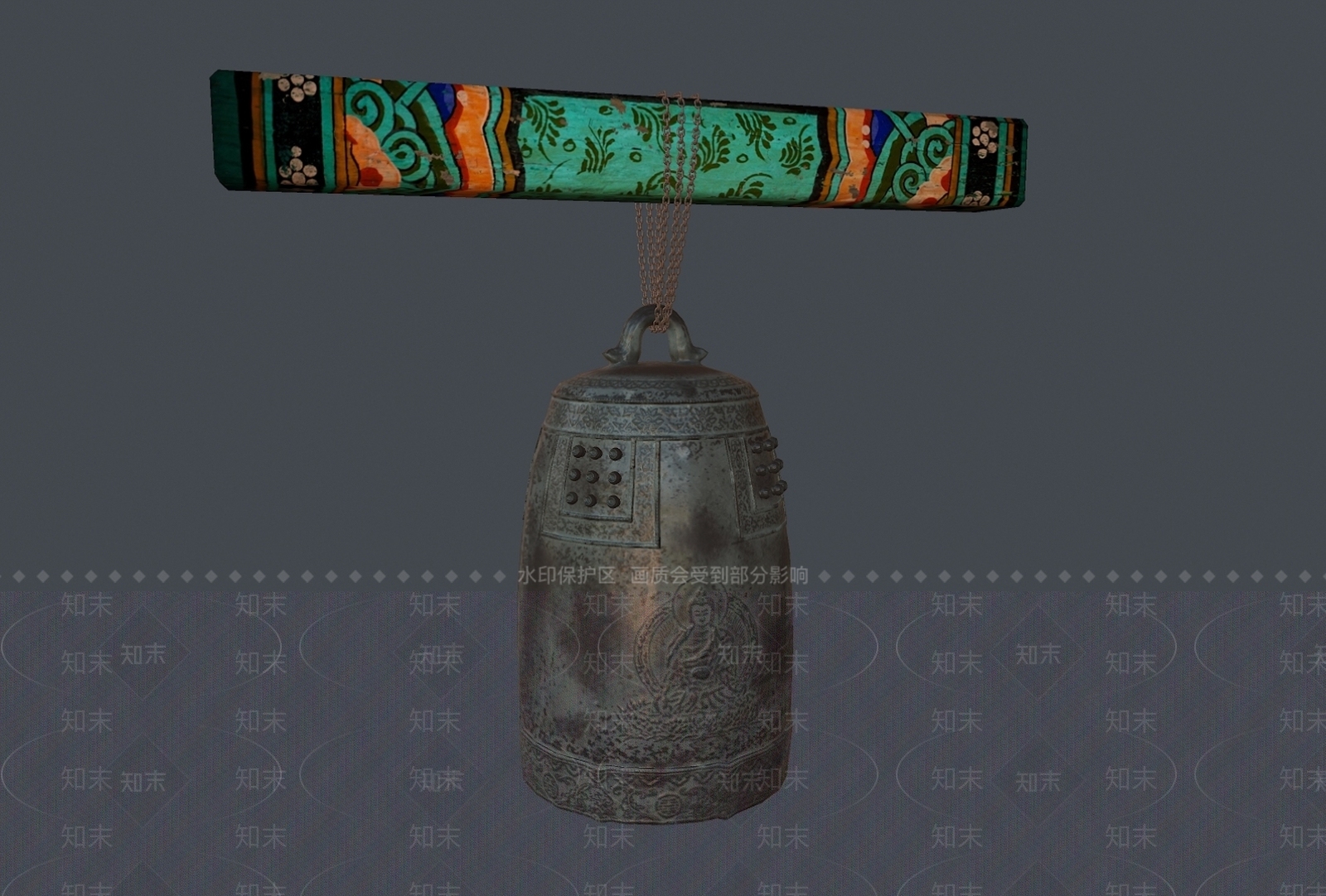 中式钟表3D模型下载【ID:1174675036】