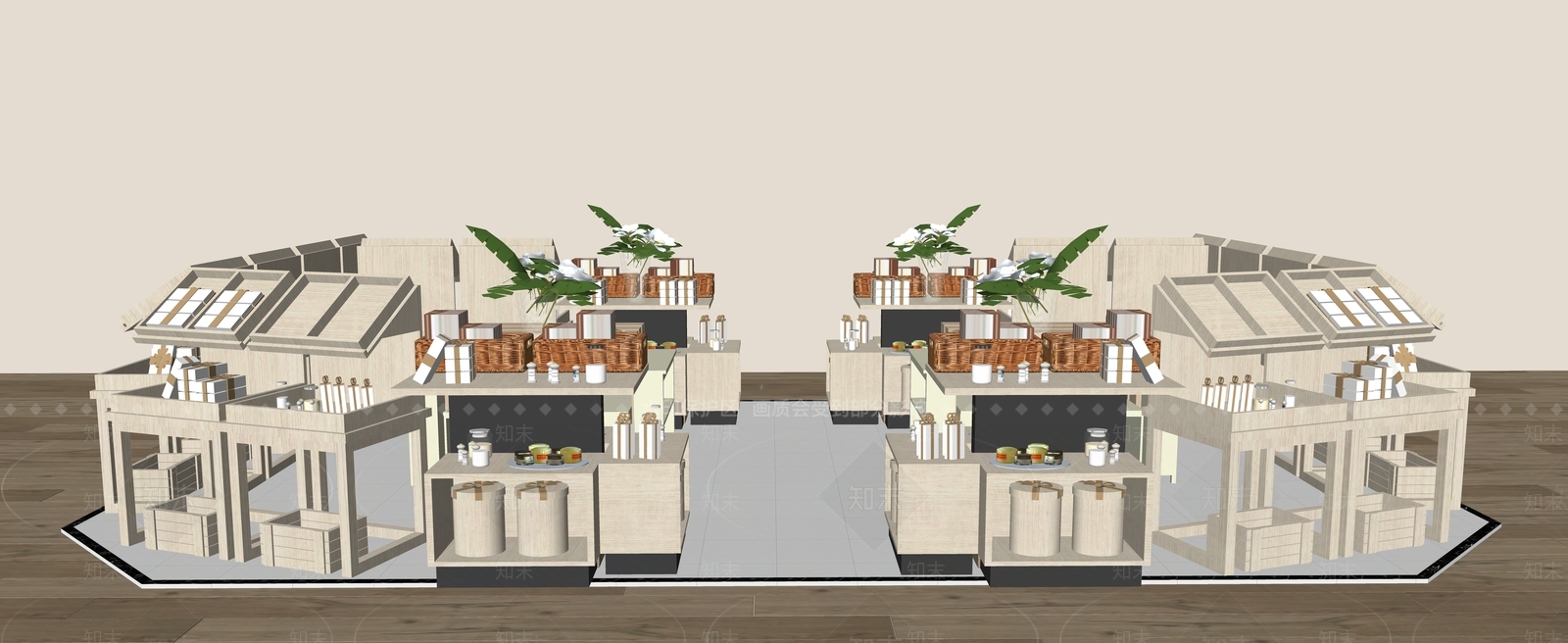 货架SU模型下载【ID:1174679666】