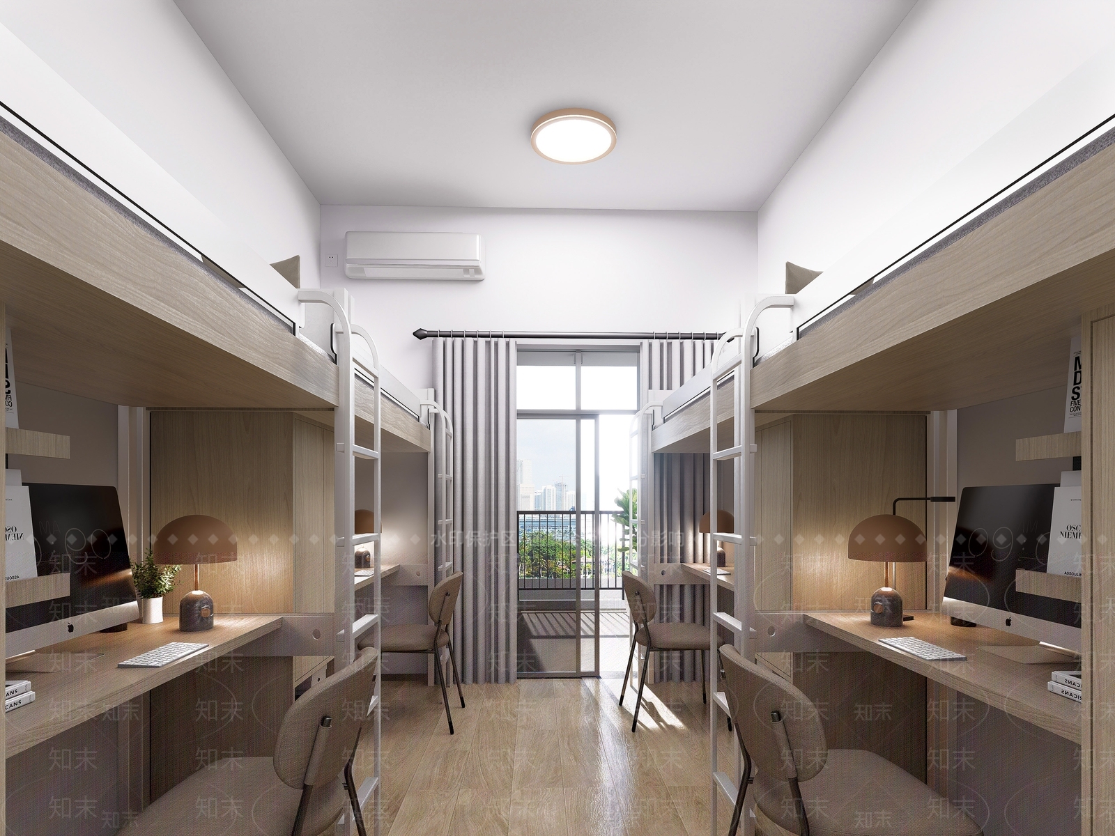 现代宿舍SU模型下载【ID:1174683308】