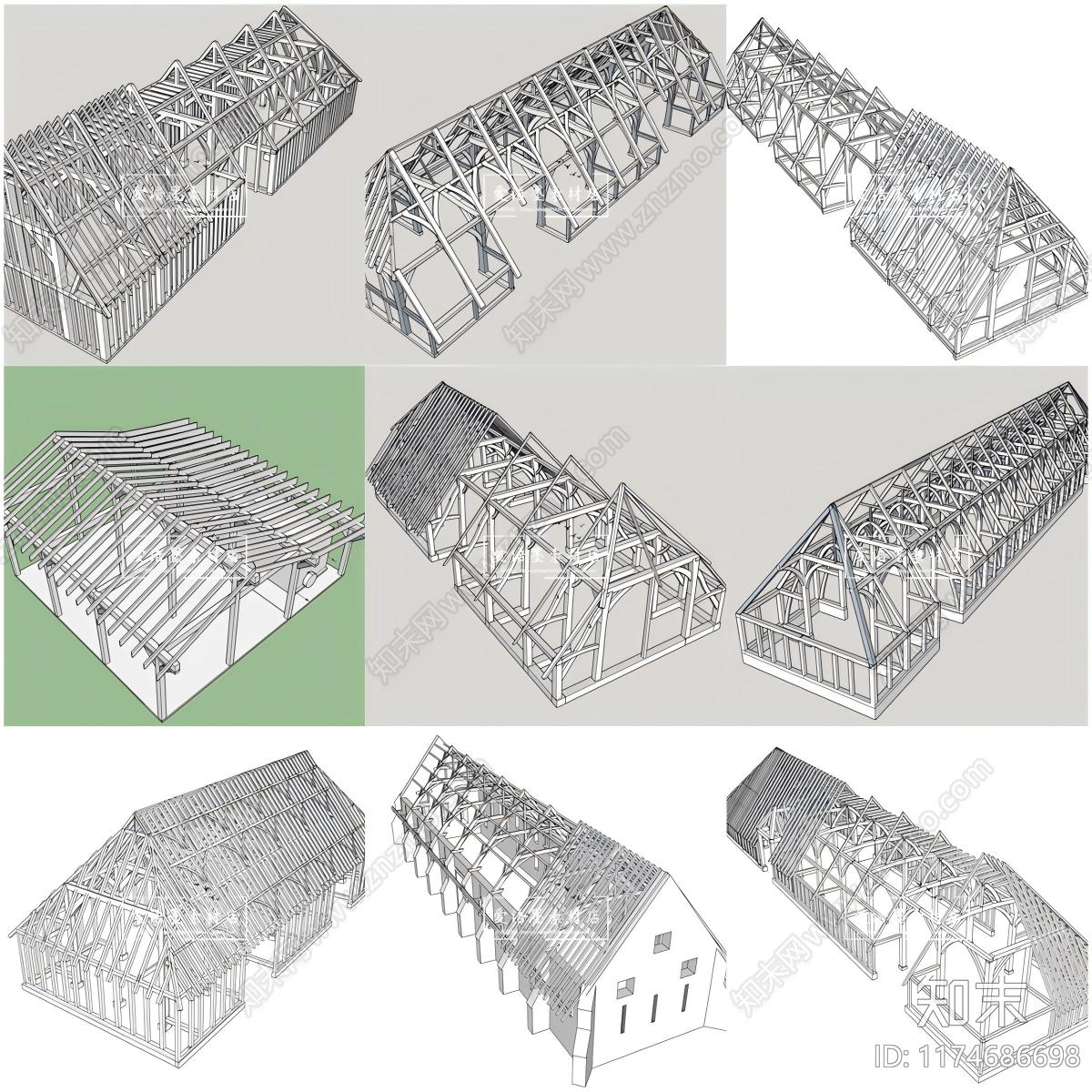 现代新中式其他工业建筑SU模型下载【ID:1174686698】