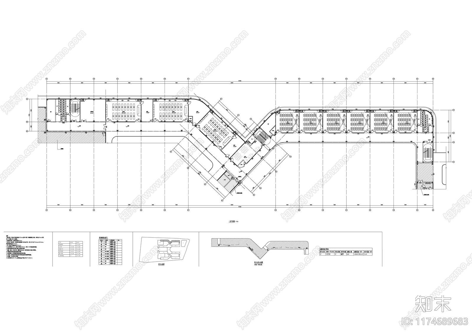 现代学校建筑cad施工图下载【ID:1174689683】