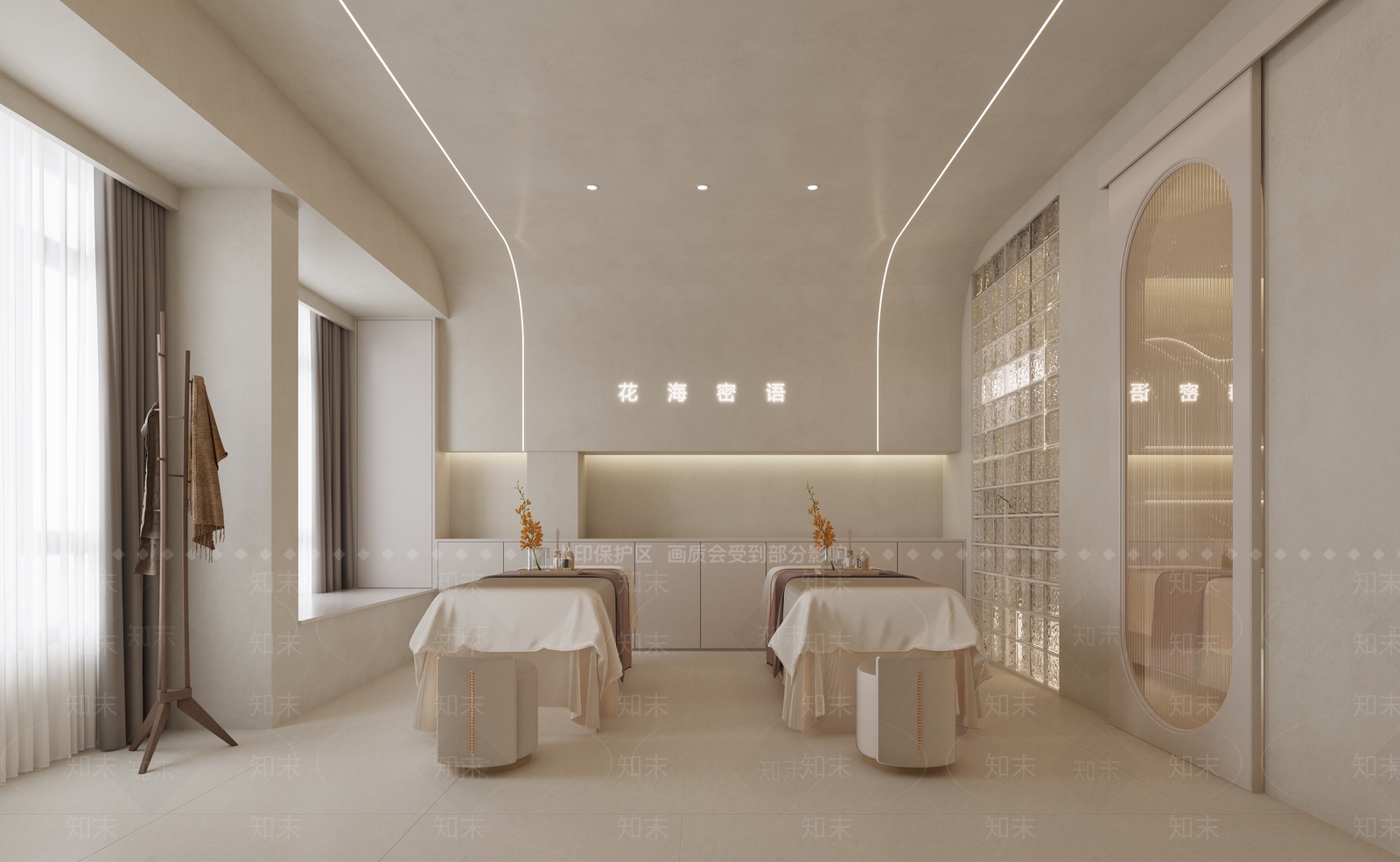现代奶油美容院3D模型下载【ID:1174691726】