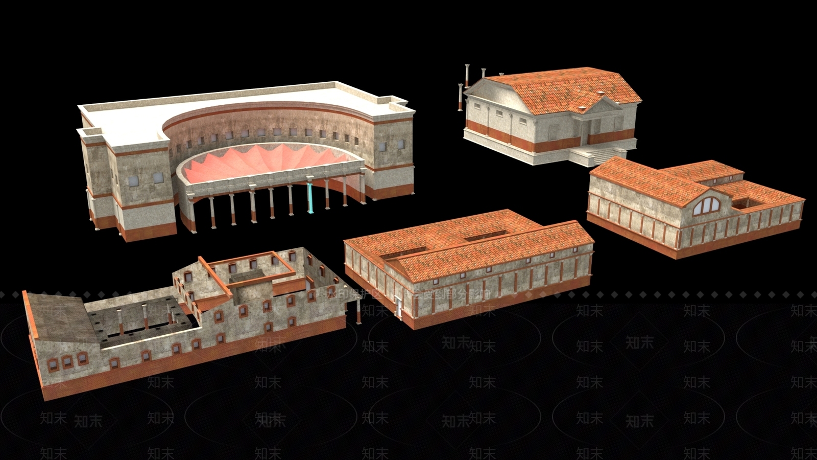 现代艺术风格建筑3D模型下载【ID:1174695740】
