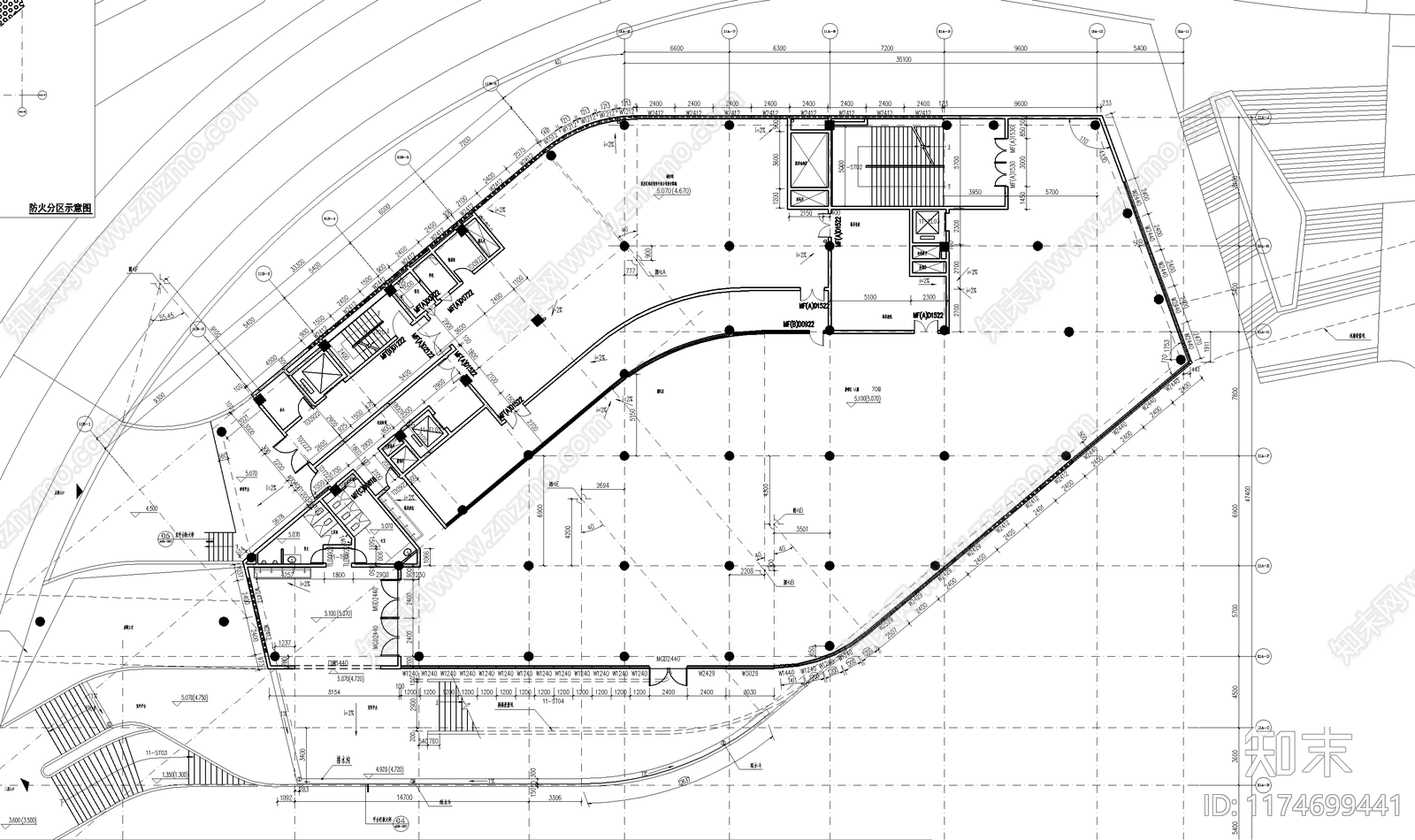 现代学校建筑cad施工图下载【ID:1174699441】