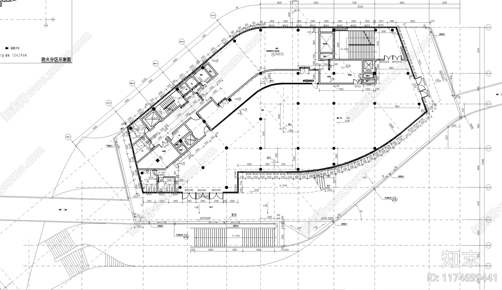 现代学校建筑cad施工图下载【ID:1174699441】