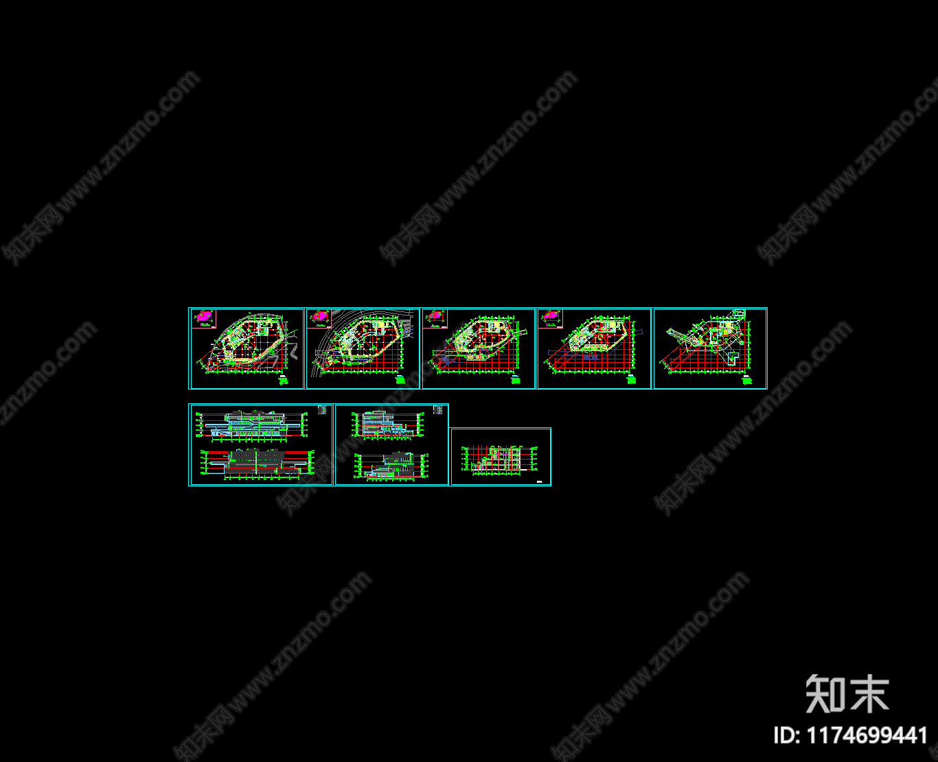 现代学校建筑cad施工图下载【ID:1174699441】