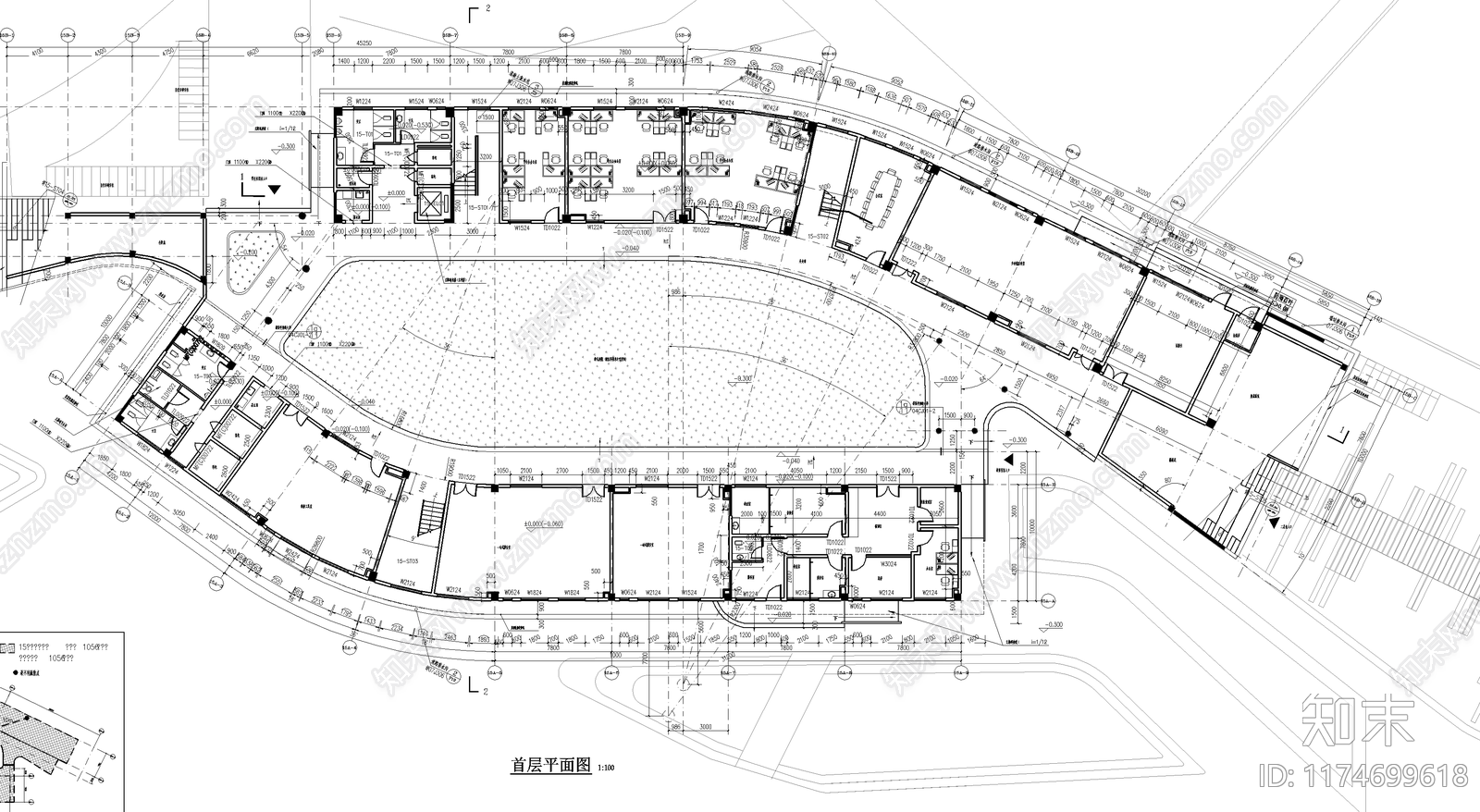 现代学校建筑cad施工图下载【ID:1174699618】