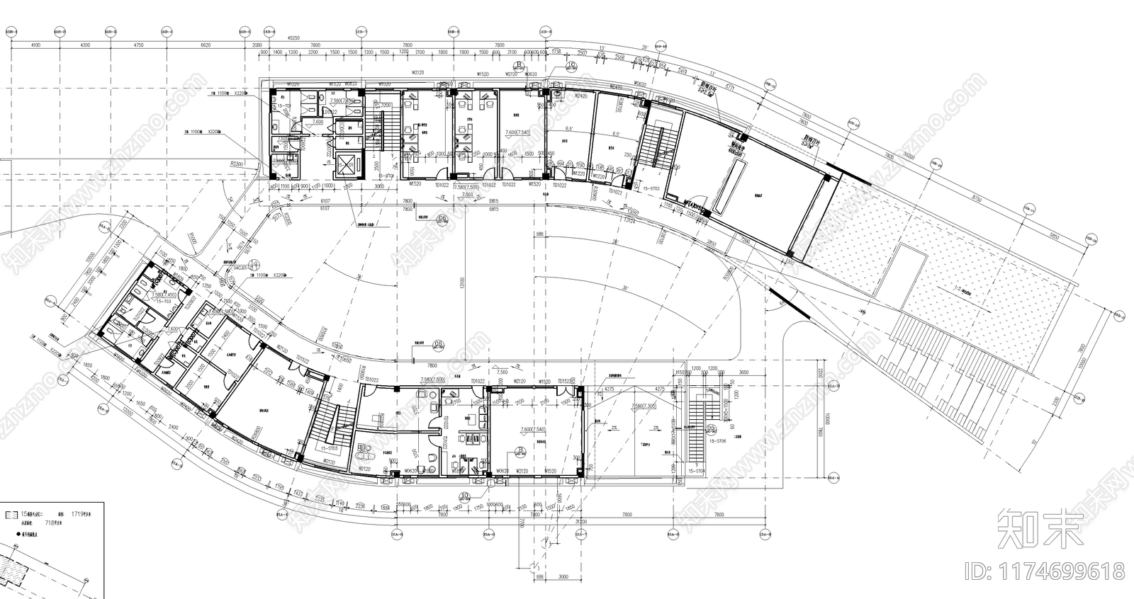 现代学校建筑cad施工图下载【ID:1174699618】