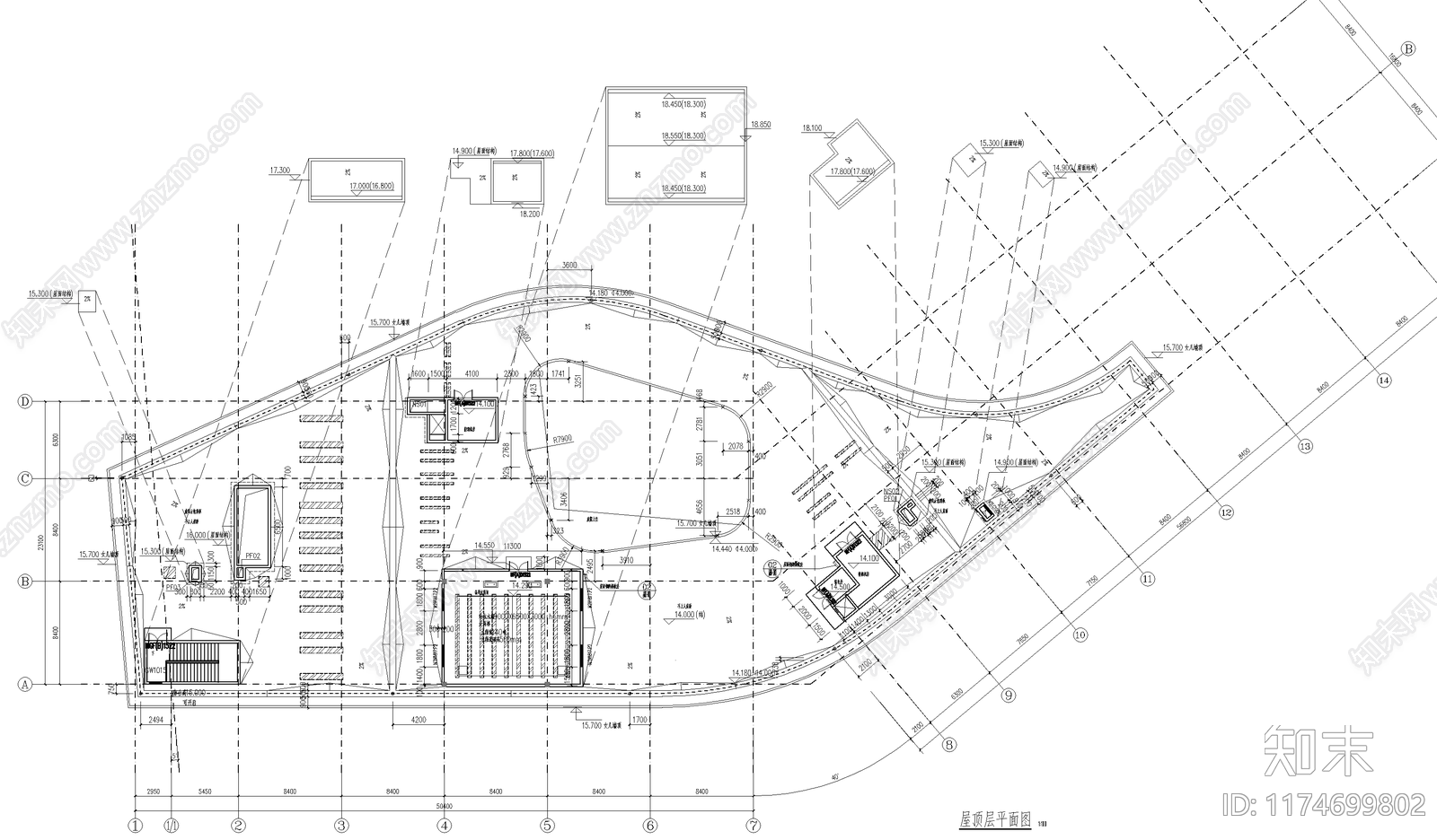 现代学校建筑cad施工图下载【ID:1174699802】
