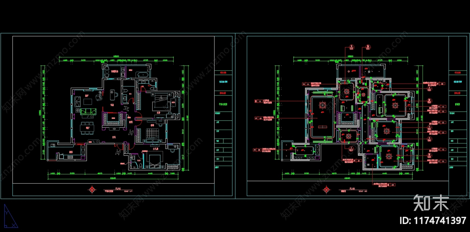 平层施工图下载【ID:1174741397】