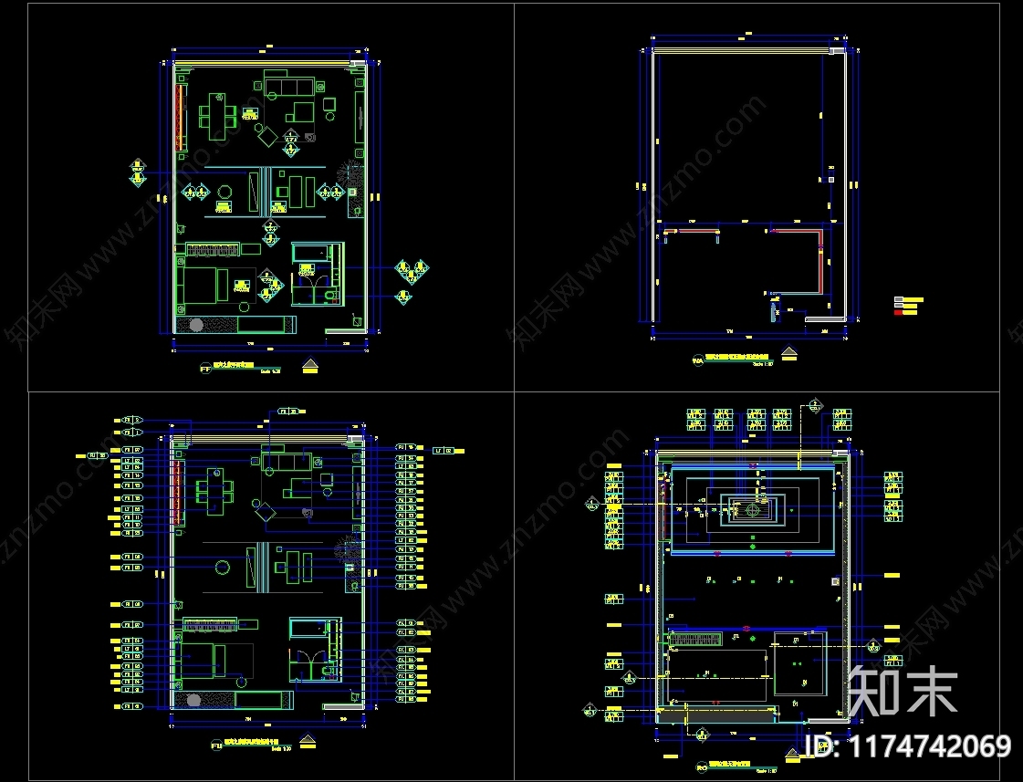平层施工图下载【ID:1174742069】
