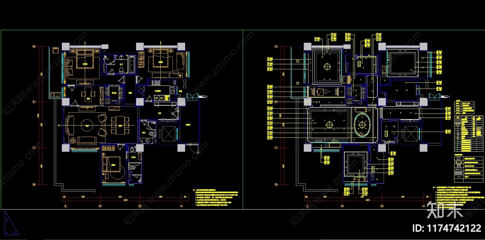 平层施工图下载【ID:1174742122】