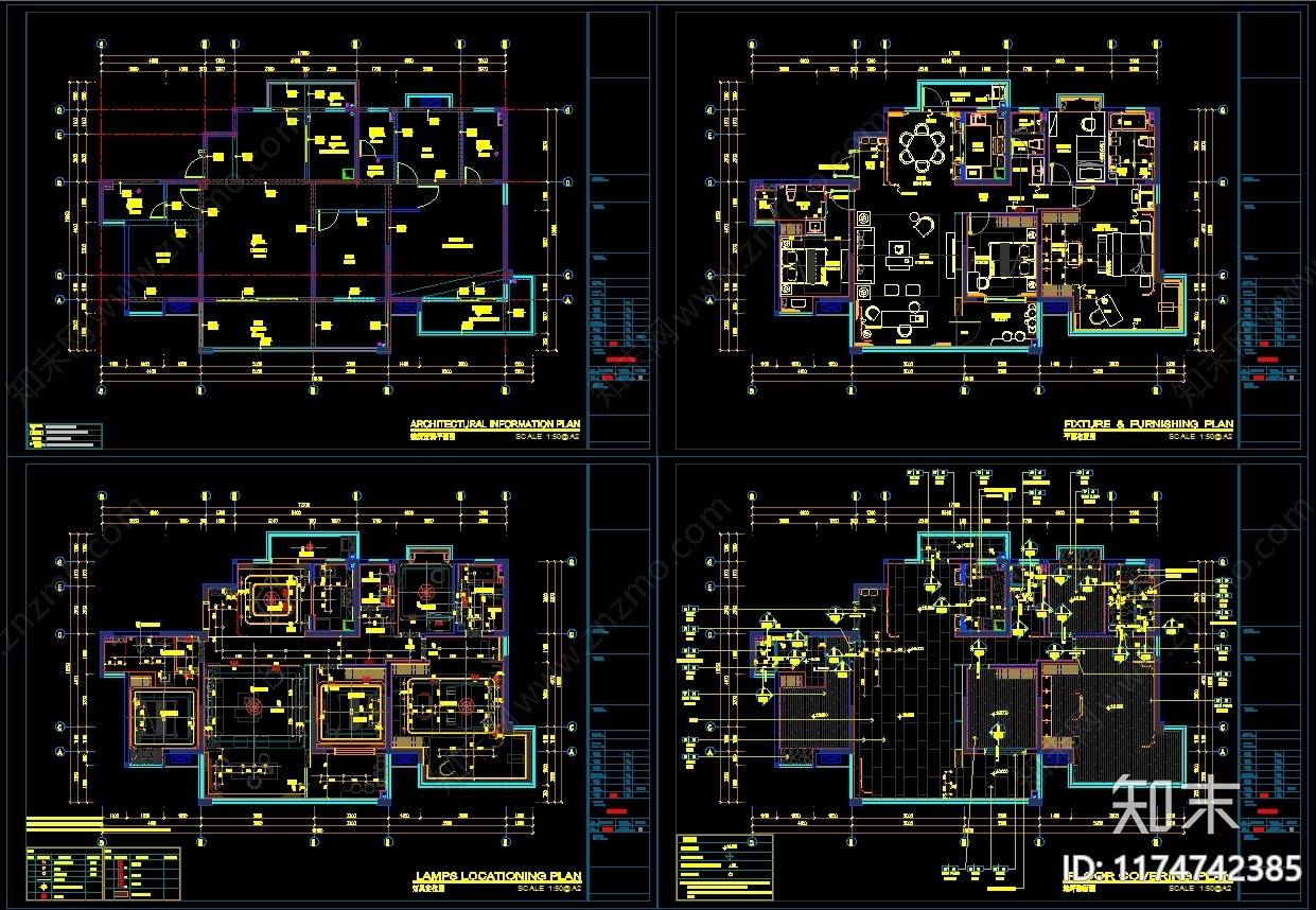 平层施工图下载【ID:1174742385】