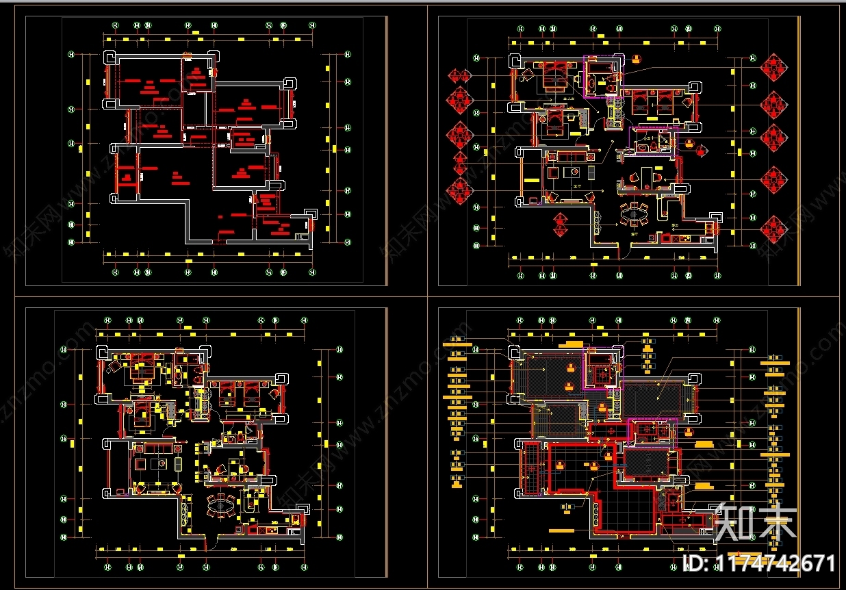 平层施工图下载【ID:1174742671】