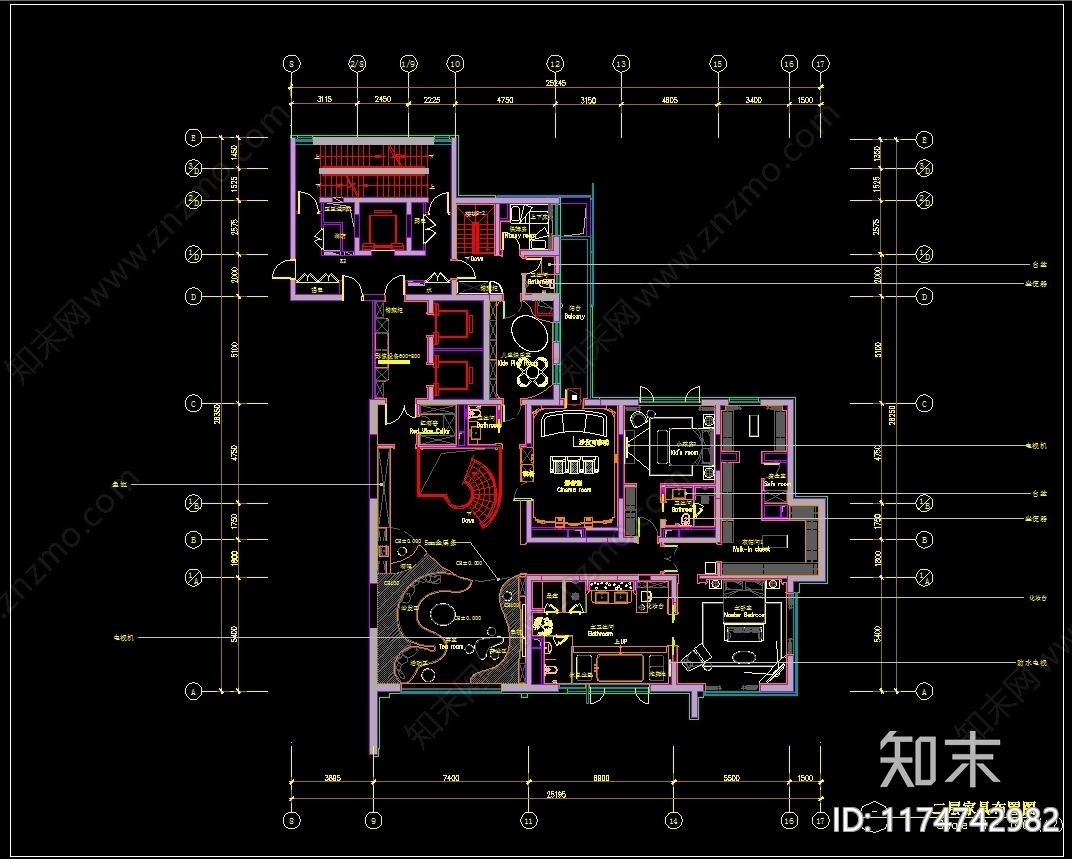 平层施工图下载【ID:1174742982】