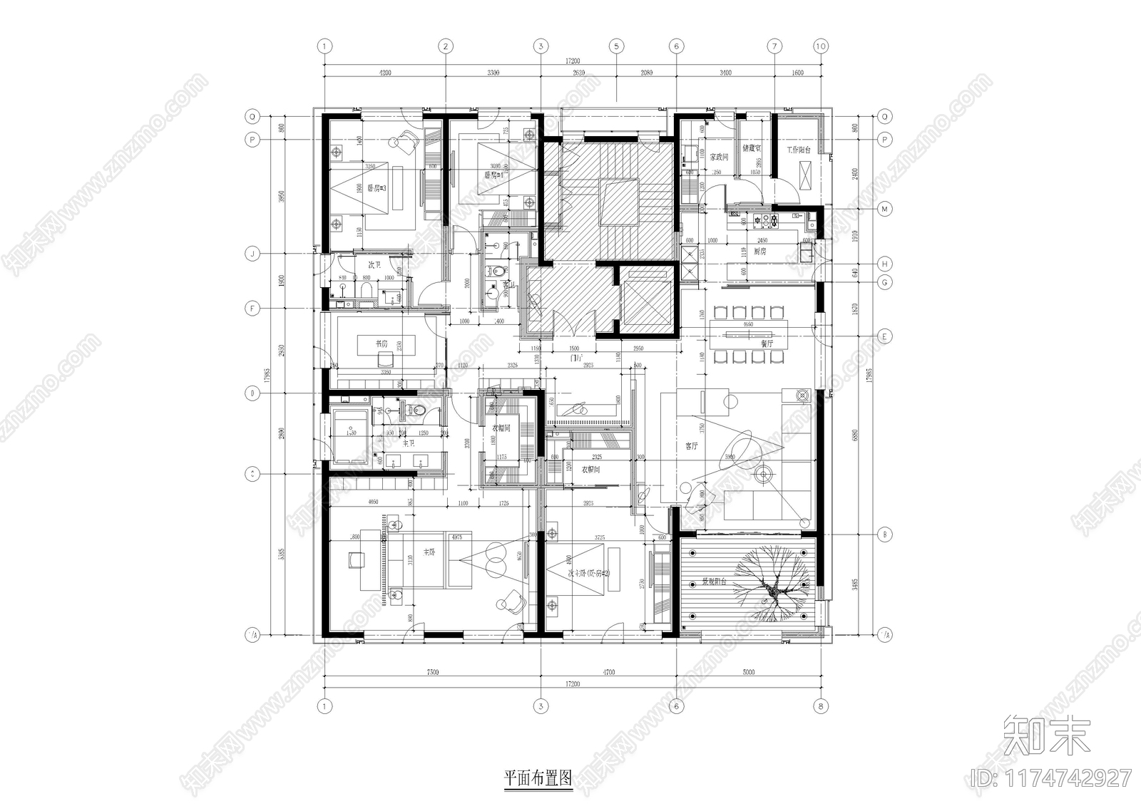 平层施工图下载【ID:1174742927】