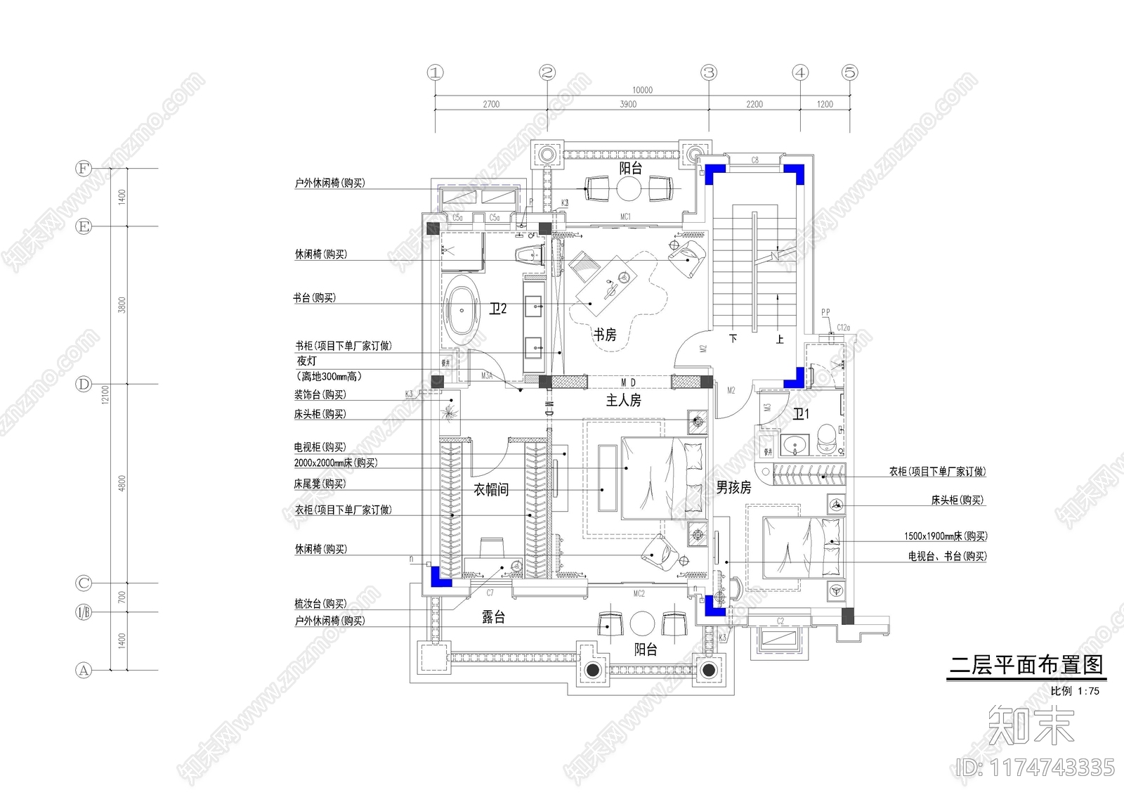平层施工图下载【ID:1174743335】