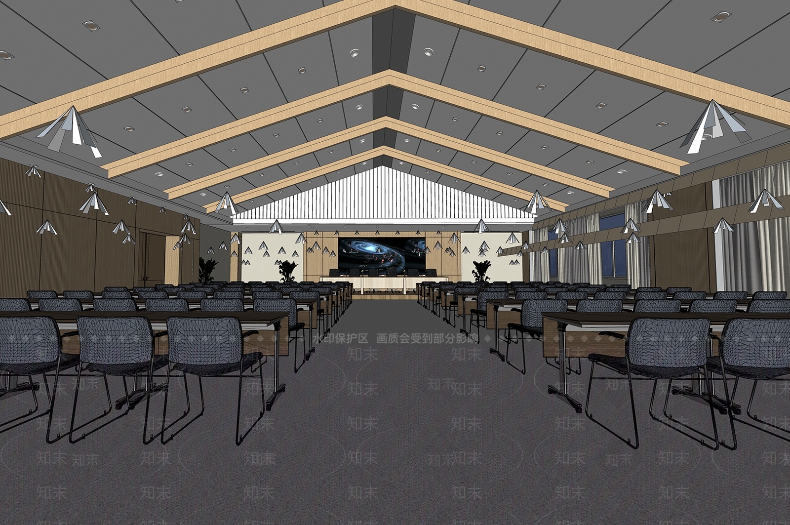 现代会议室SU模型下载【ID:1174745710】