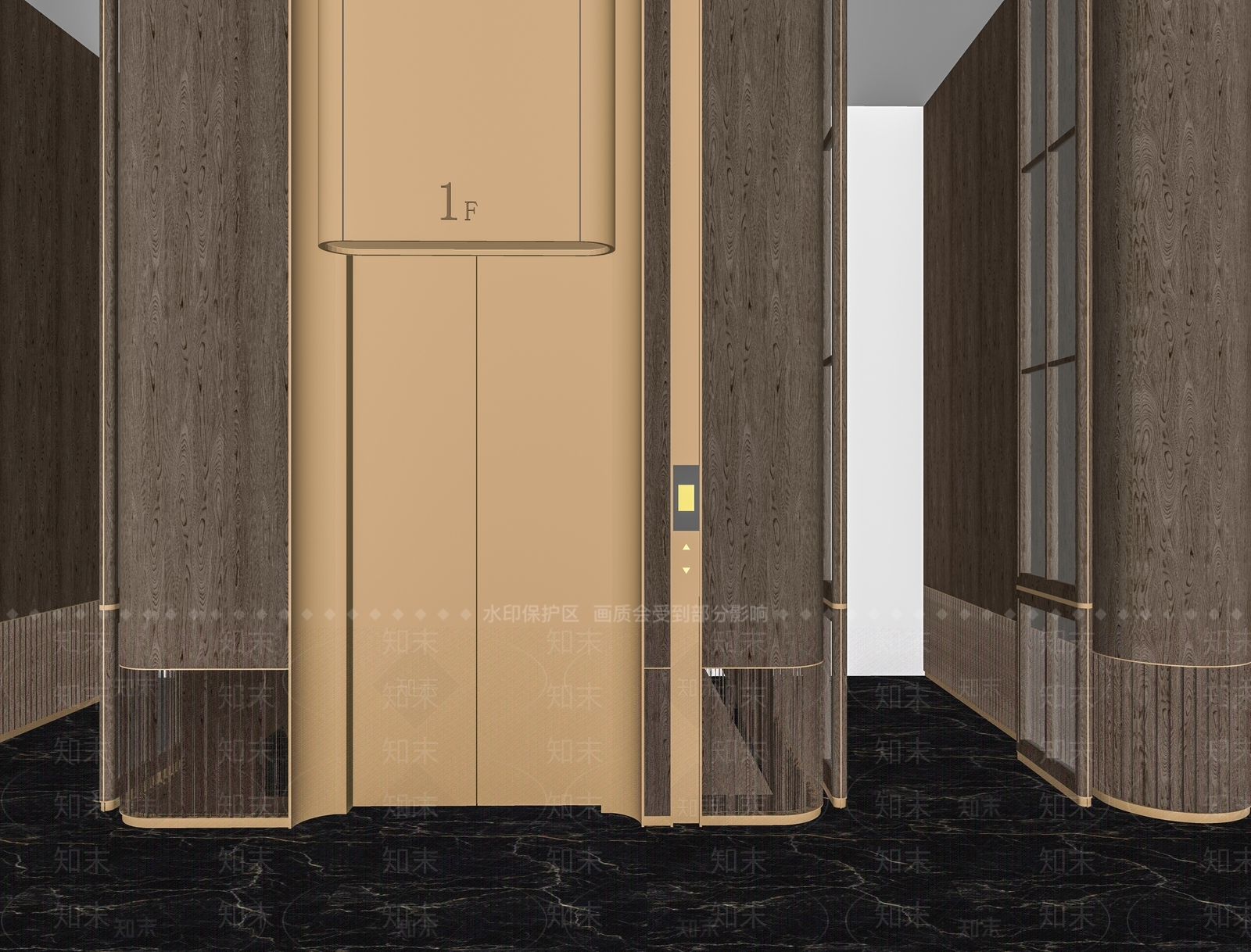 现代电梯SU模型下载【ID:1174747015】