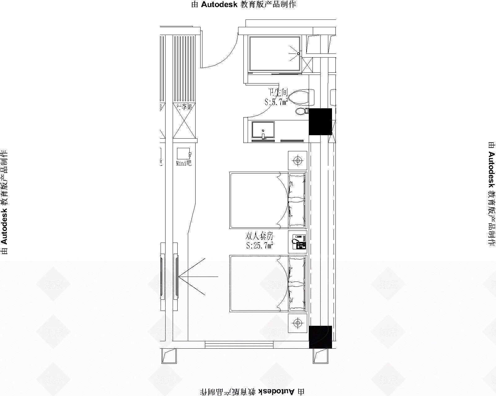 现代酒店客房SU模型下载【ID:1174754215】