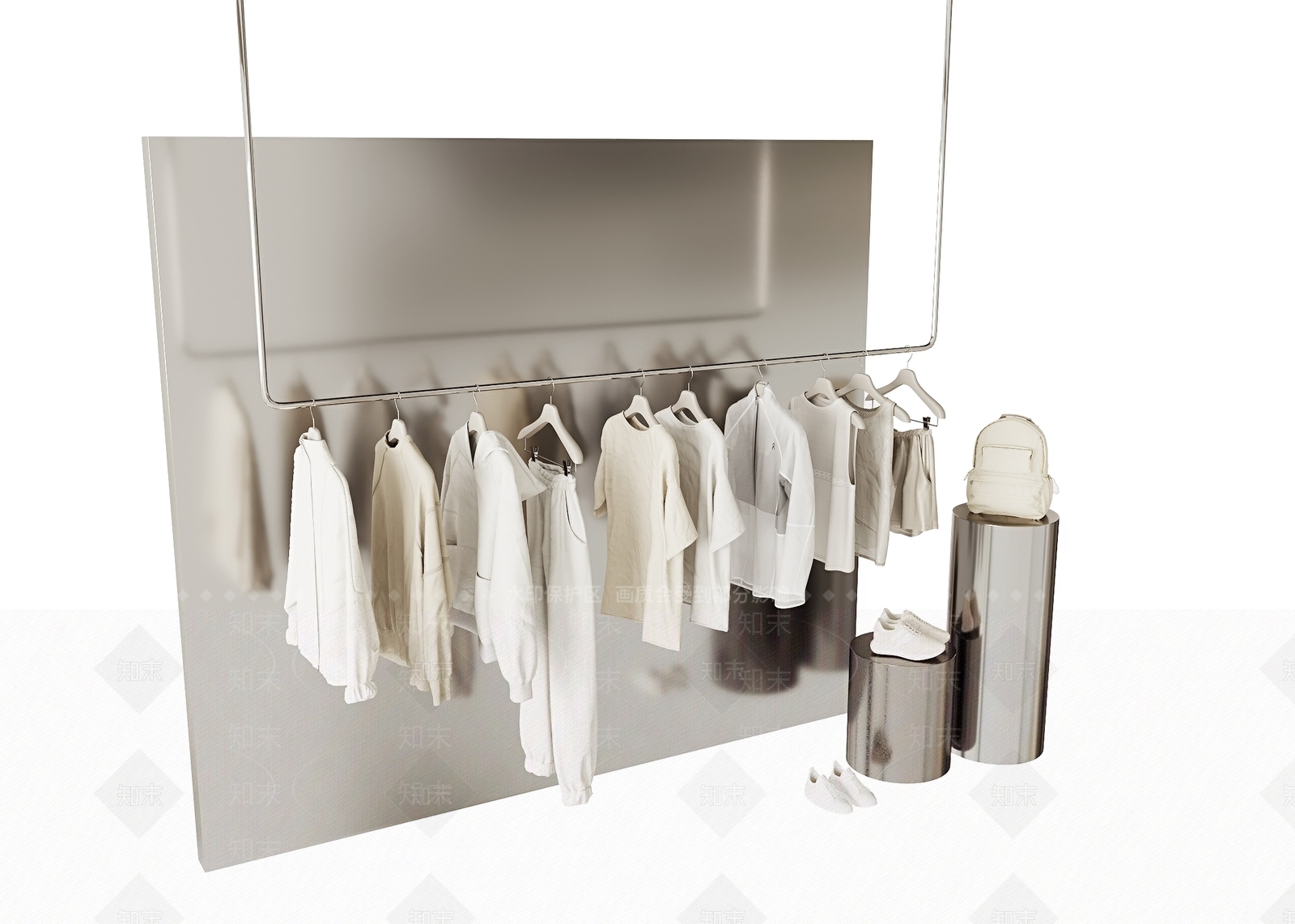 现代服装店SU模型下载【ID:1174754745】