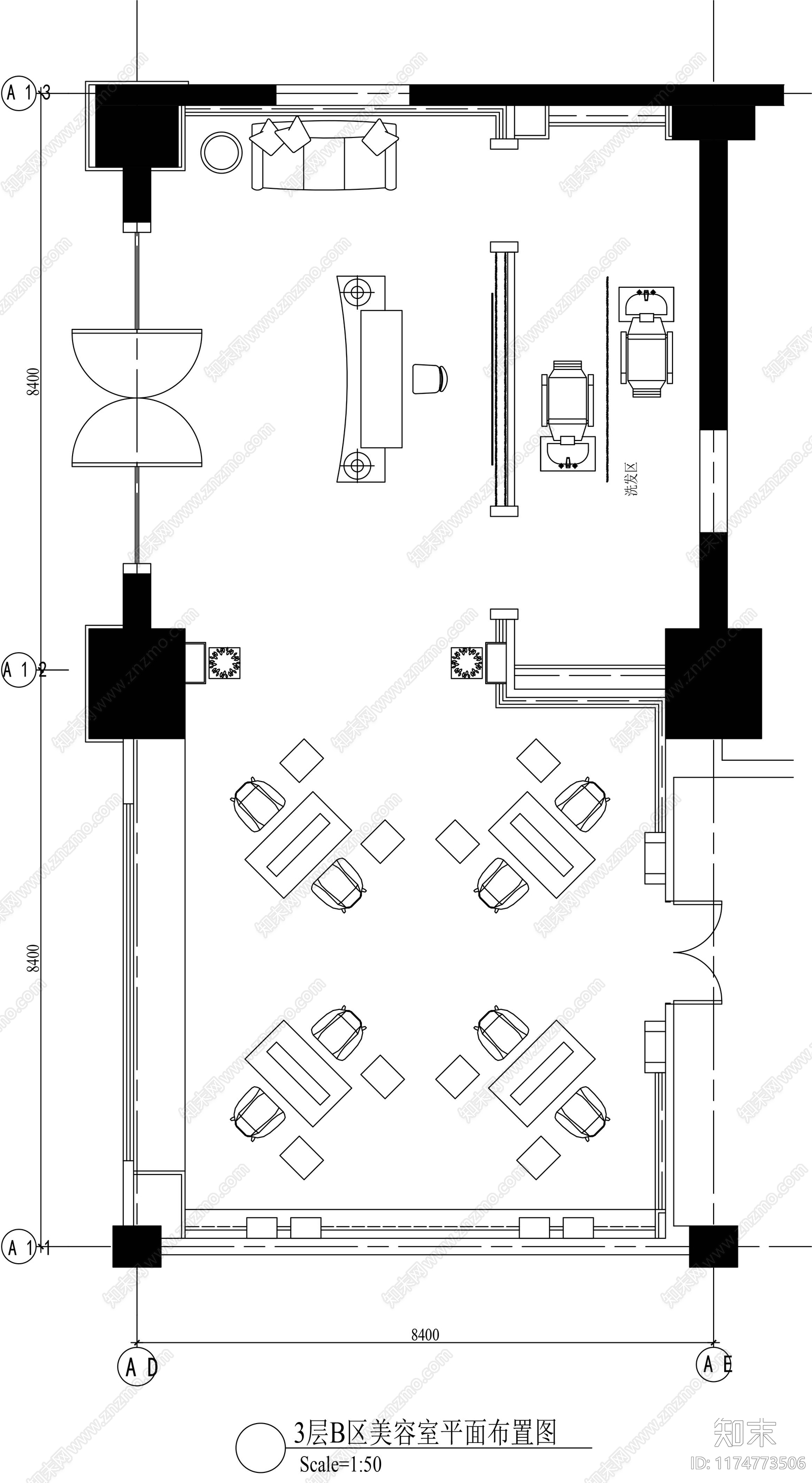 现代其他商业空间cad施工图下载【ID:1174773506】