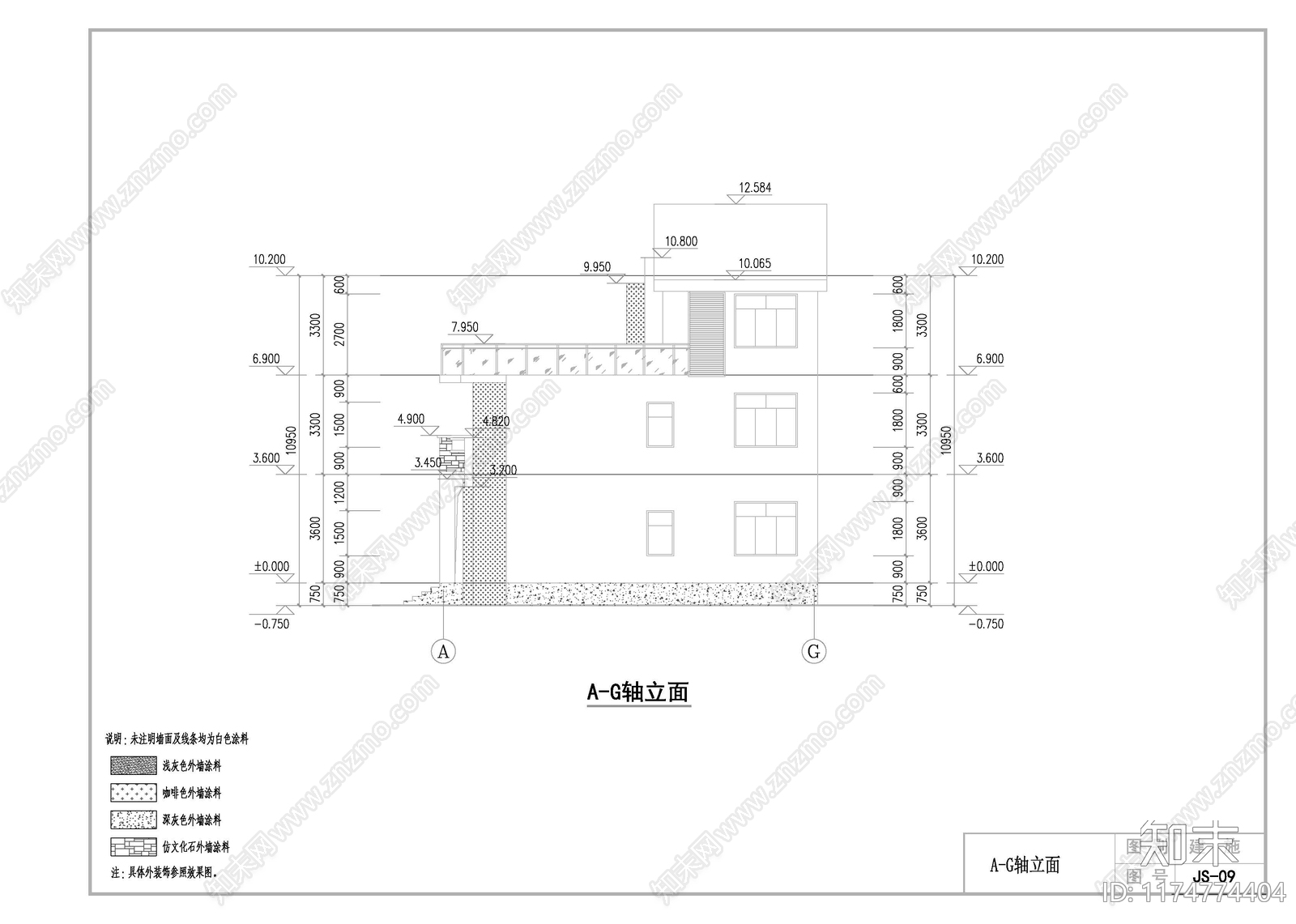 现代其他居住建筑cad施工图下载【ID:1174774404】