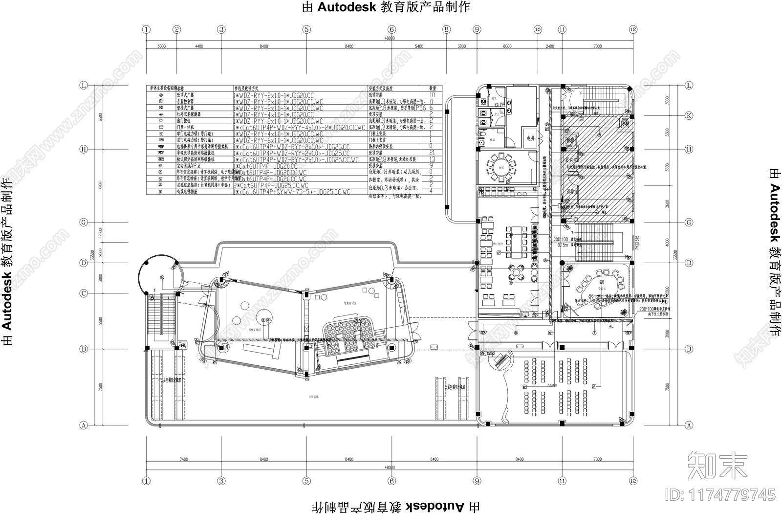 电气图cad施工图下载【ID:1174779745】