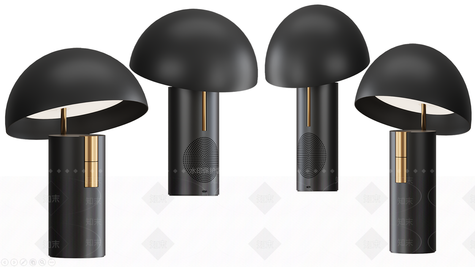 欧式美式台灯SU模型下载【ID:1174781590】