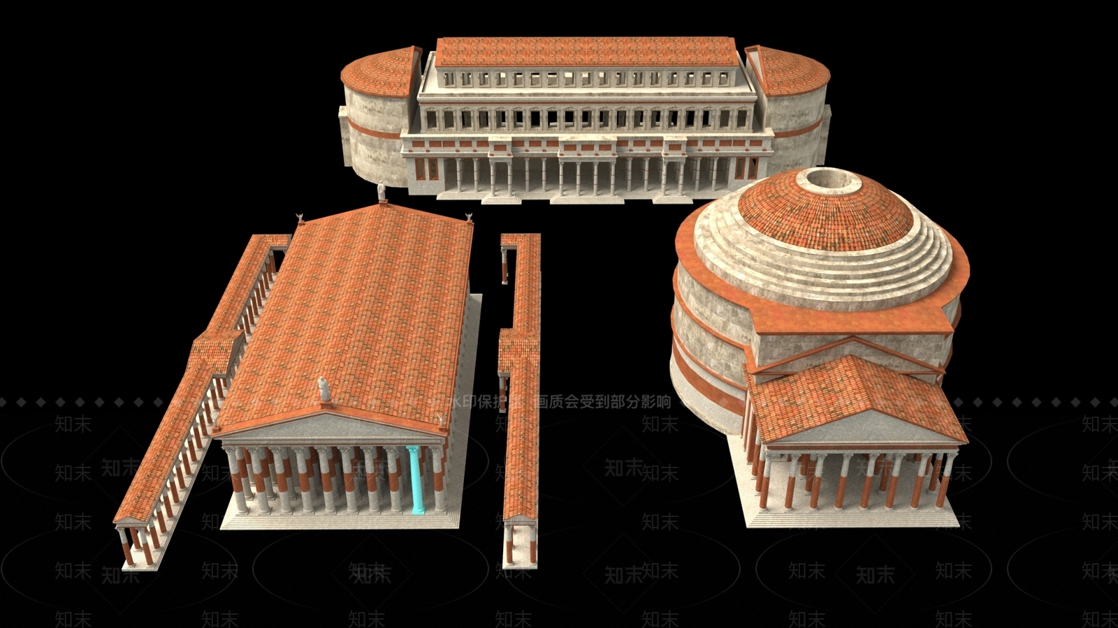 风格建筑SU模型下载【ID:1174783825】