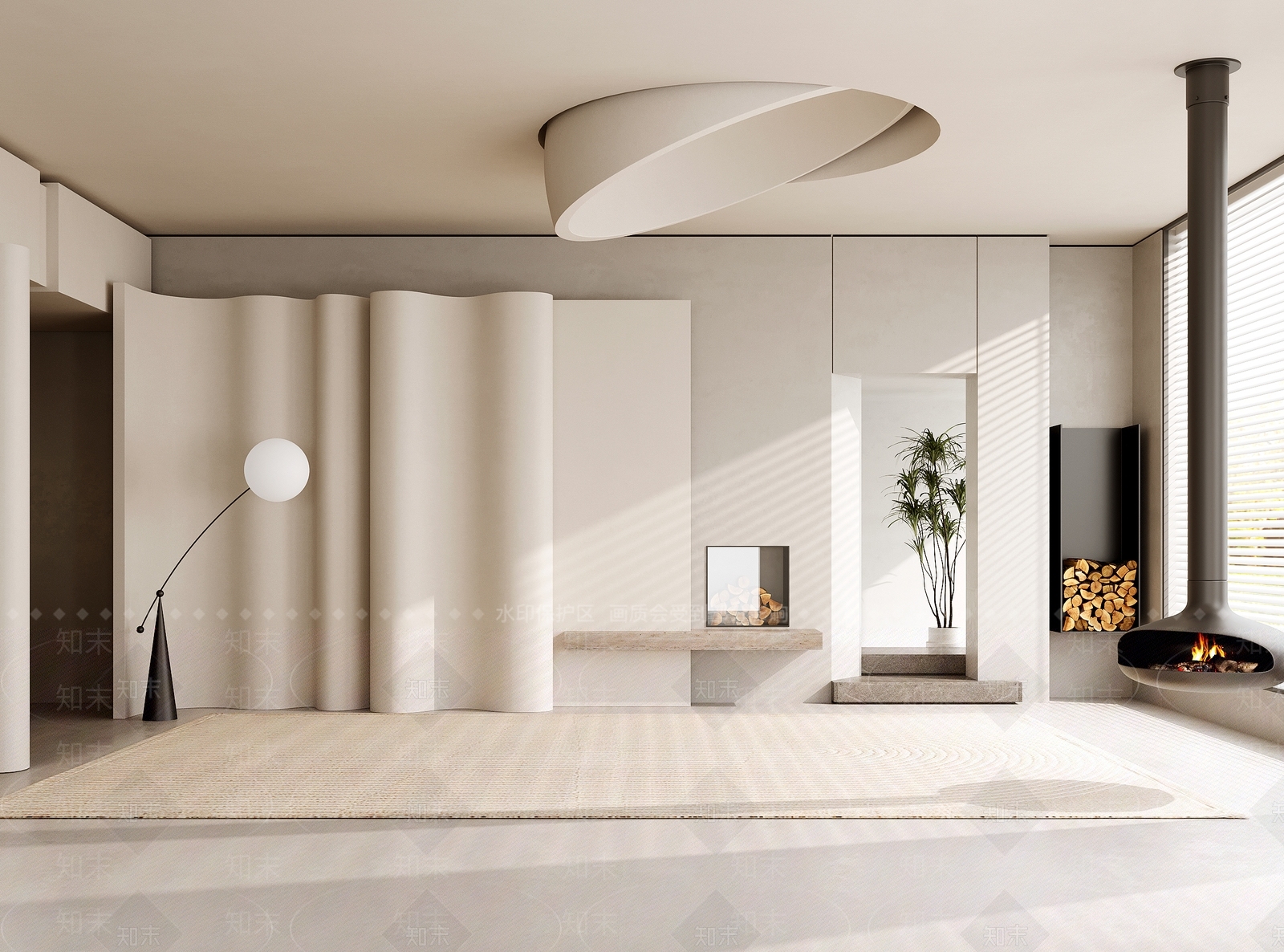 现代背景墙SU模型下载【ID:1174788515】