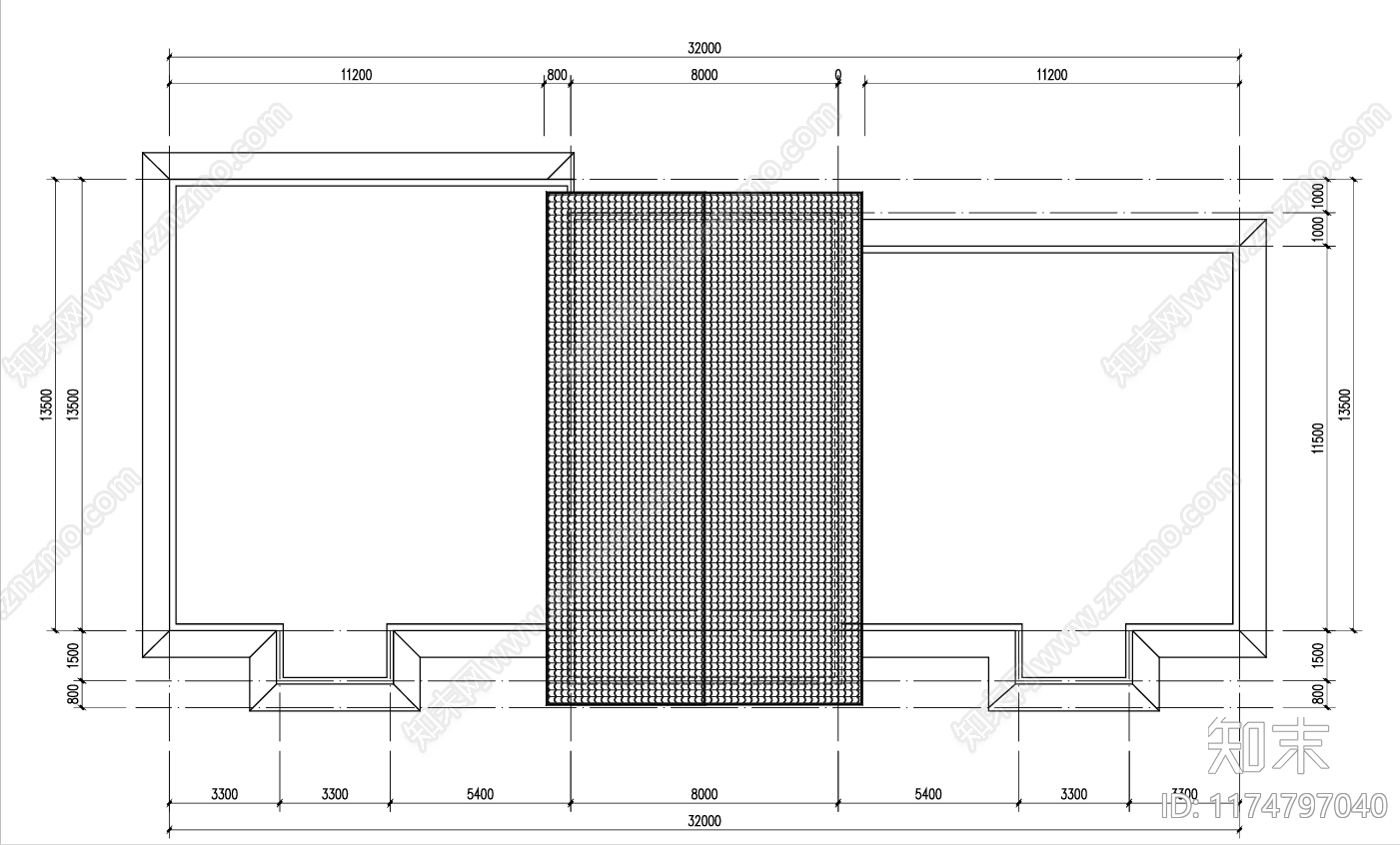 简欧别墅建筑cad施工图下载【ID:1174797040】