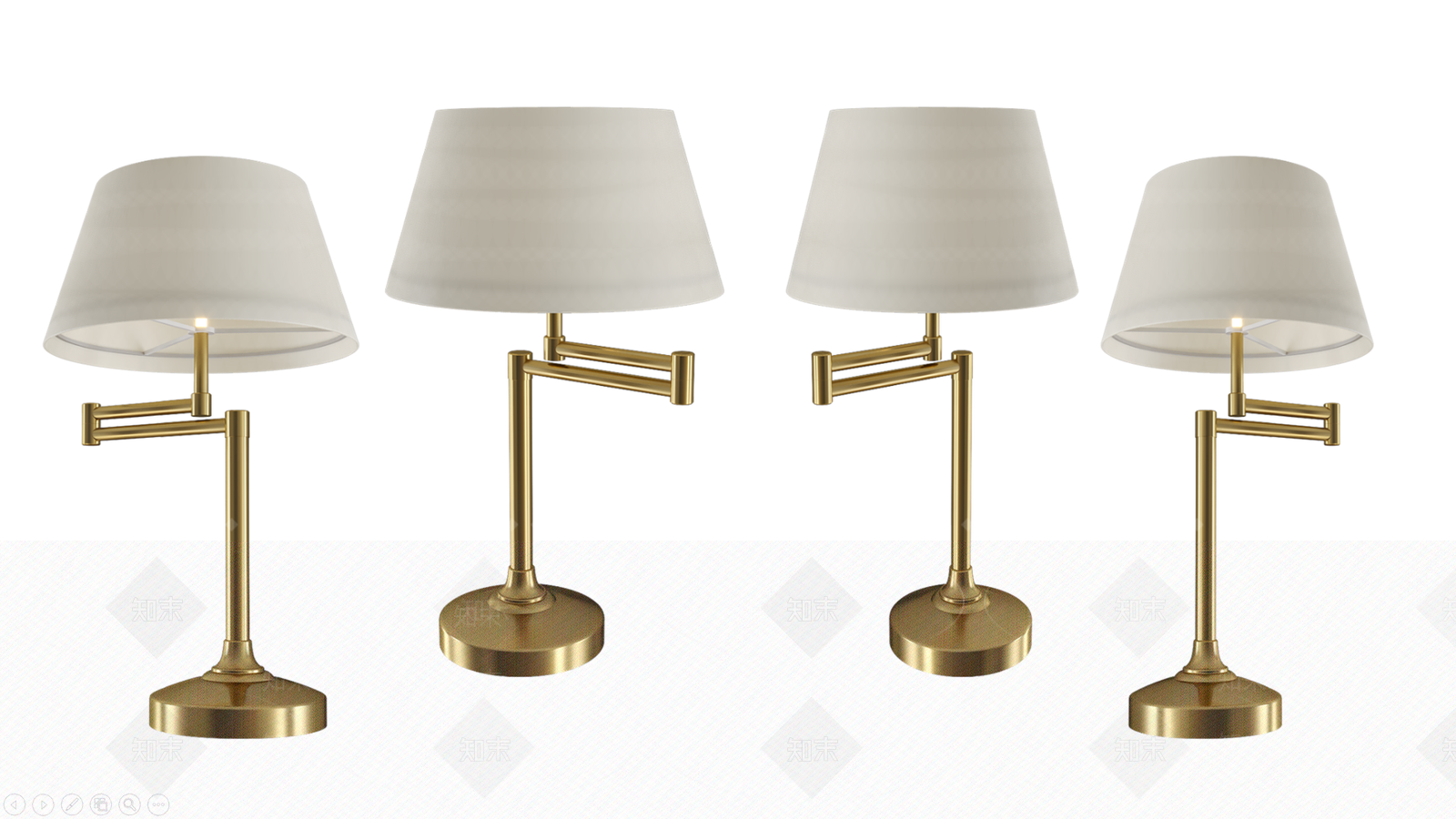 欧式美式台灯SU模型下载【ID:1174795785】