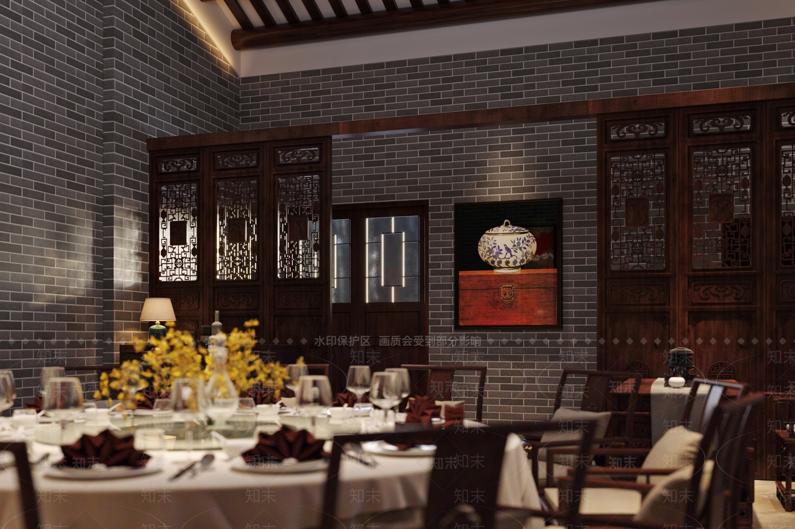 中式包厢3D模型下载【ID:1174802583】