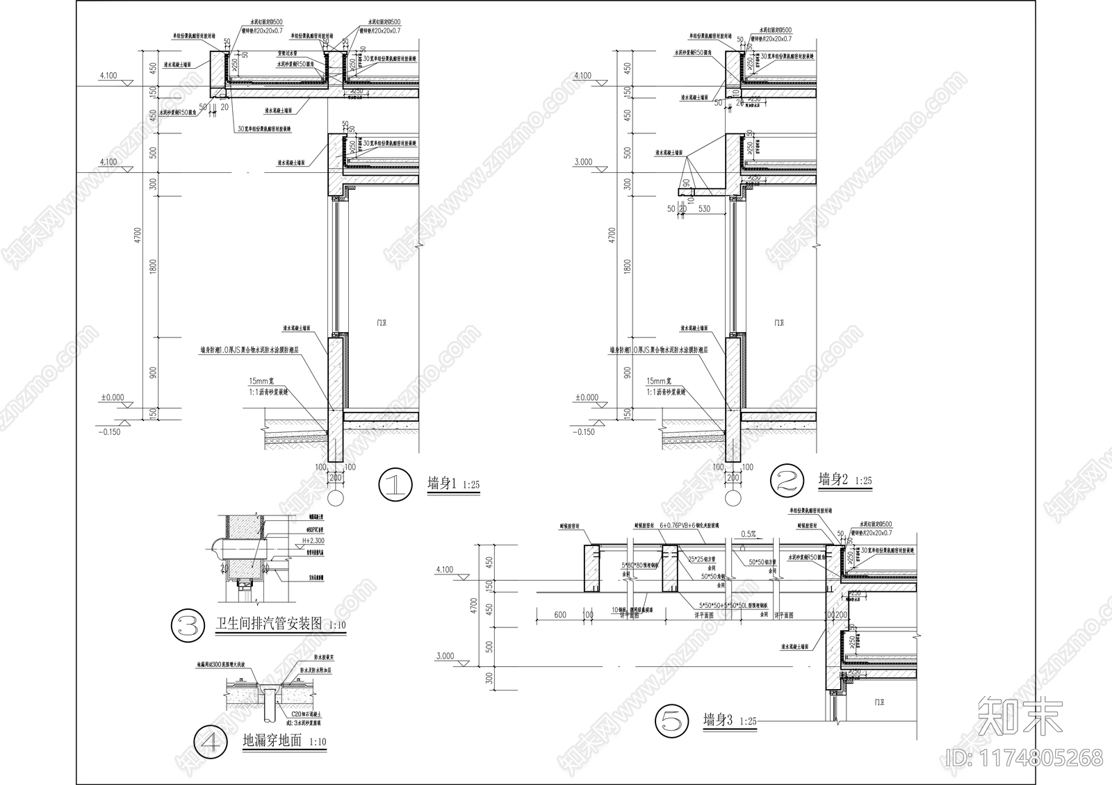 现代产业园建筑cad施工图下载【ID:1174805268】