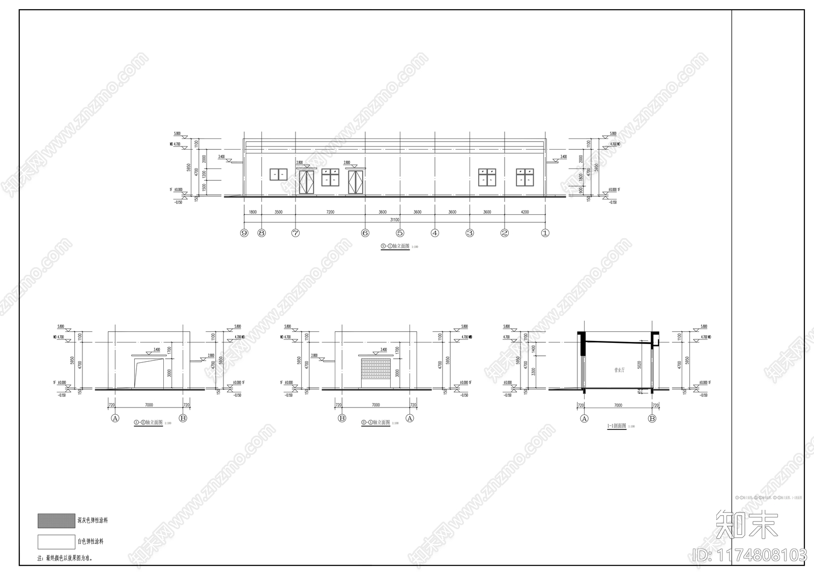 现代其他商业建筑cad施工图下载【ID:1174808103】