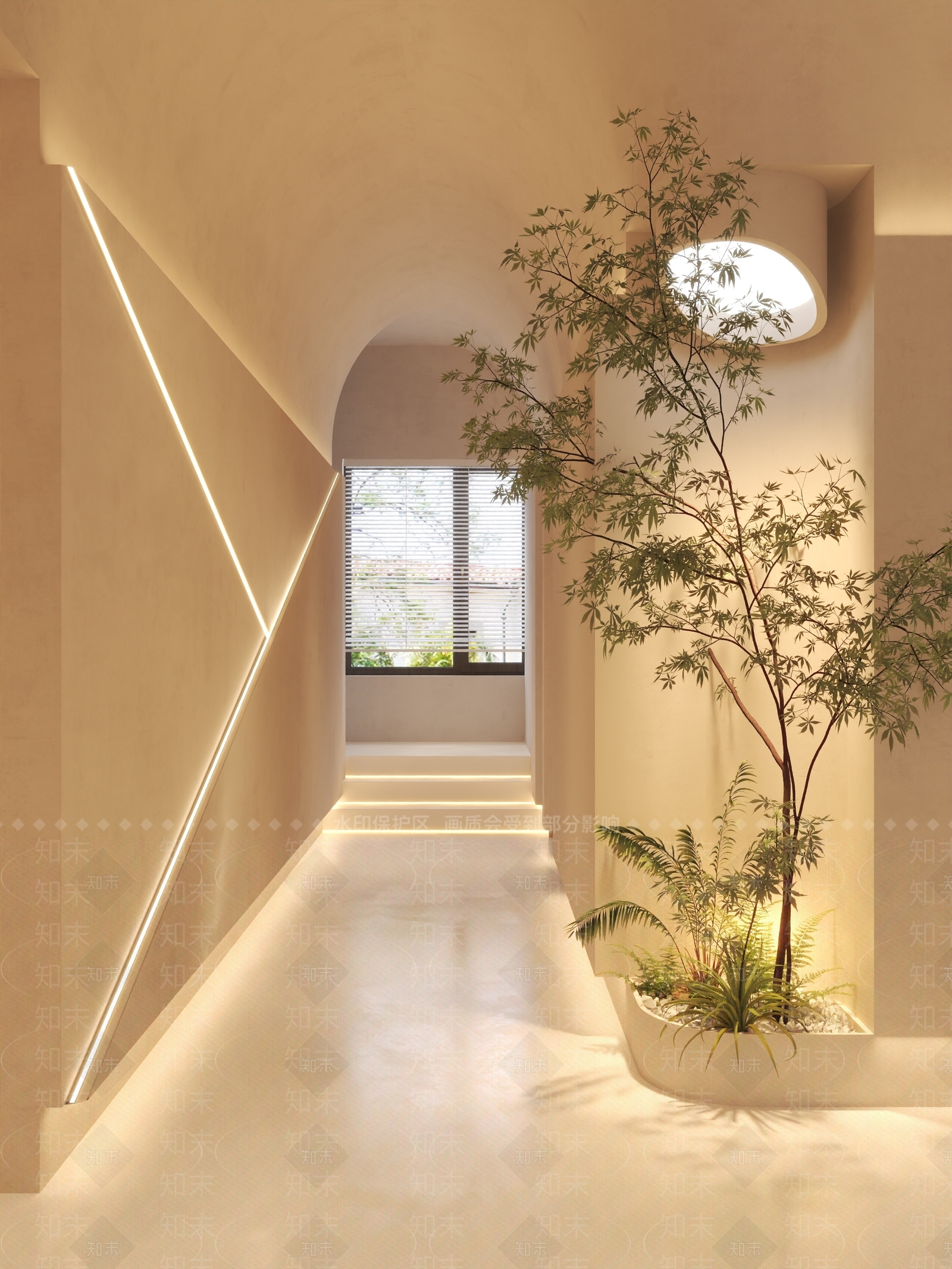 侘寂奶油美容院3D模型下载【ID:1174817398】