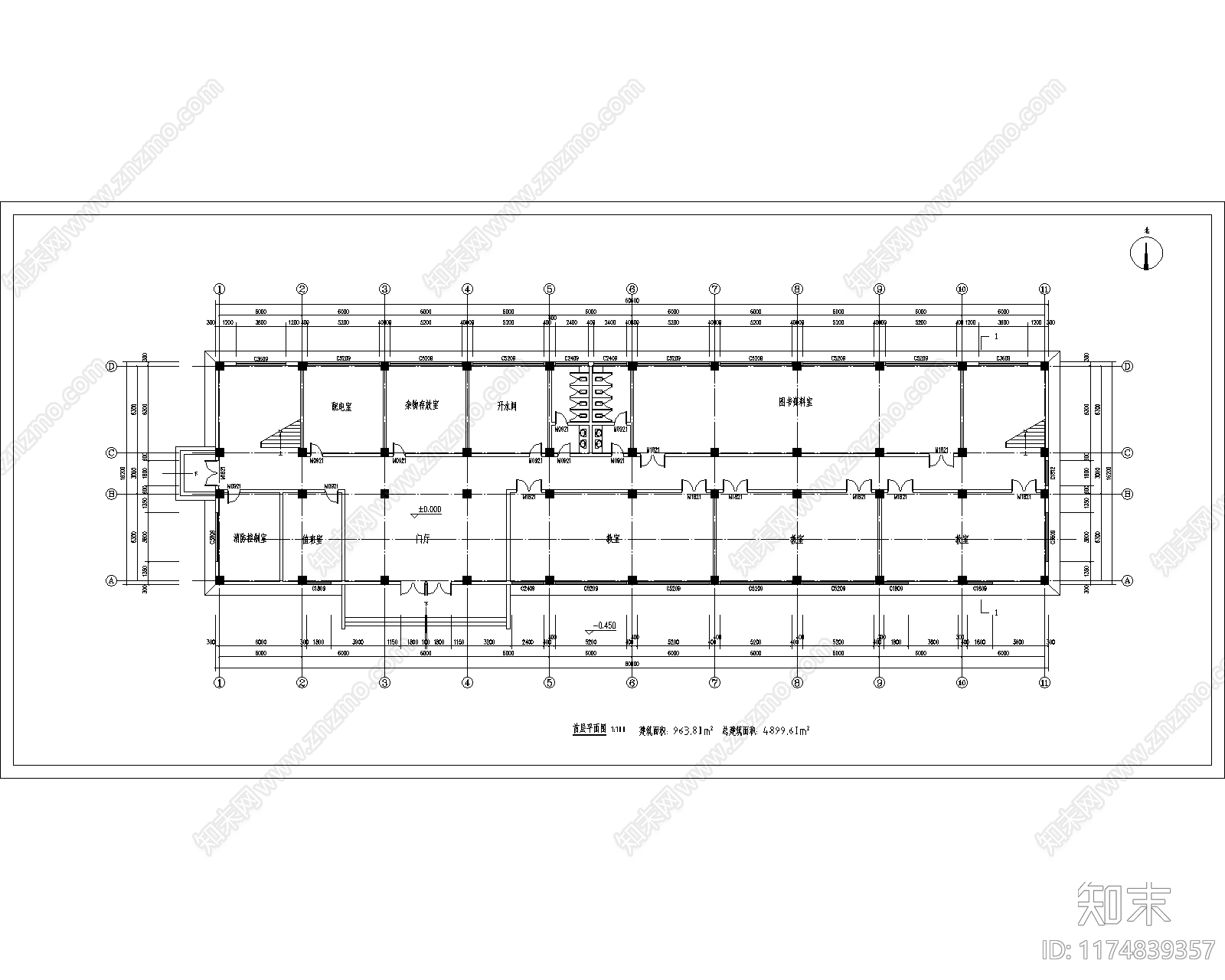 现代学校建筑施工图下载【ID:1174839357】