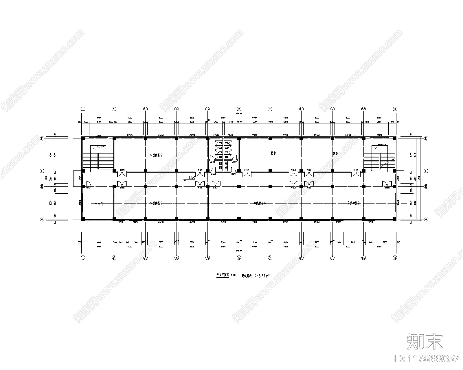 现代学校建筑施工图下载【ID:1174839357】