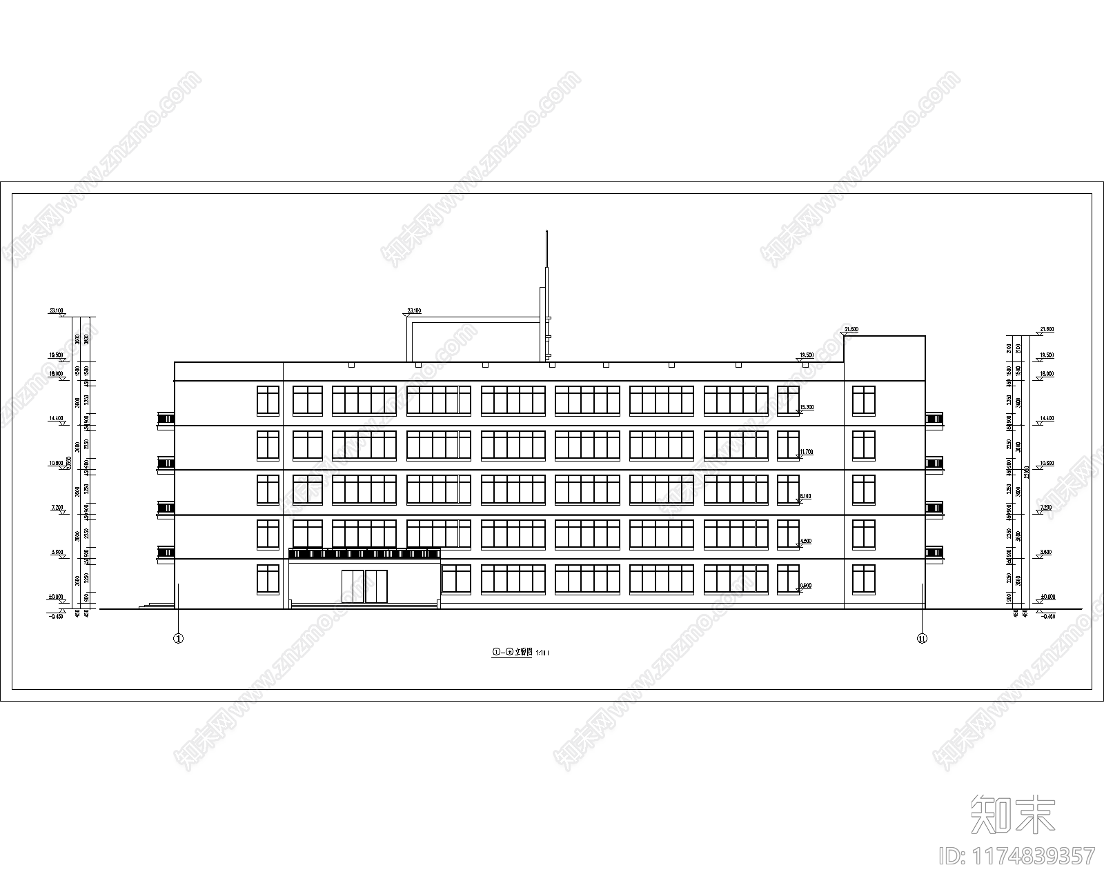 现代学校建筑施工图下载【ID:1174839357】