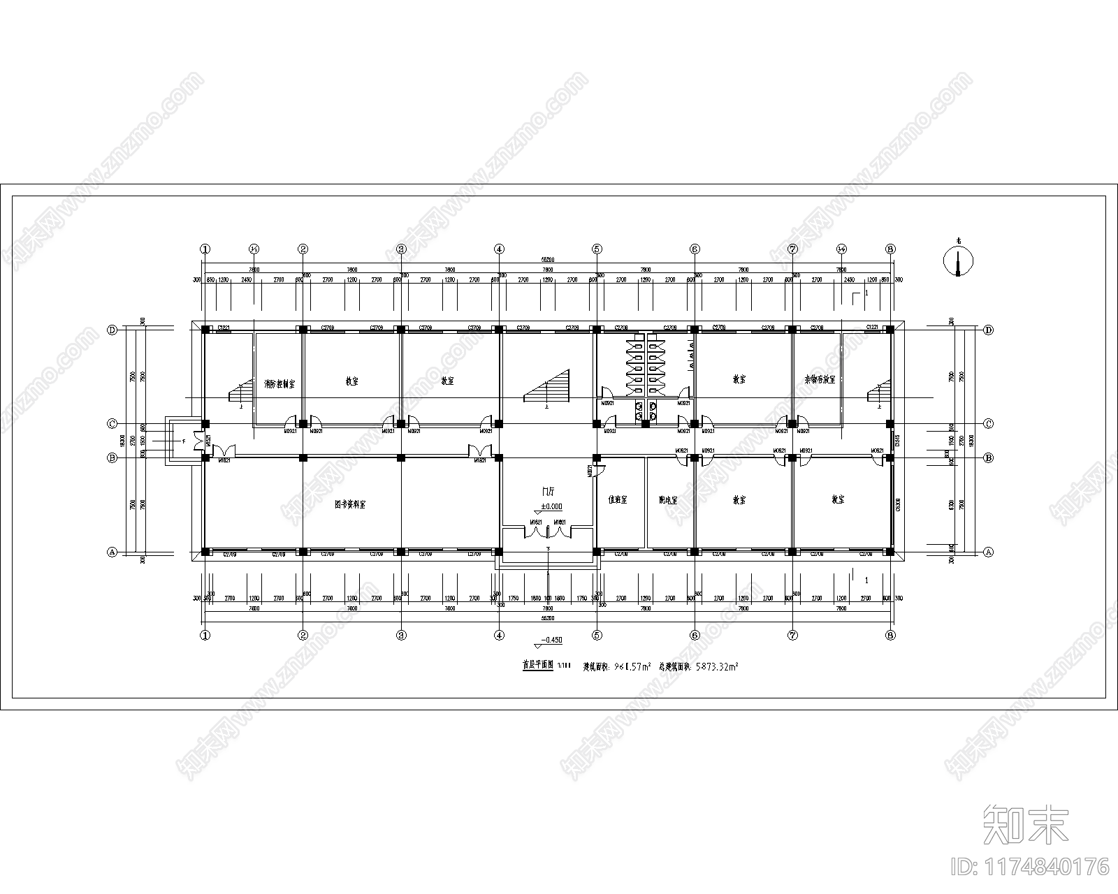 现代学校建筑施工图下载【ID:1174840176】