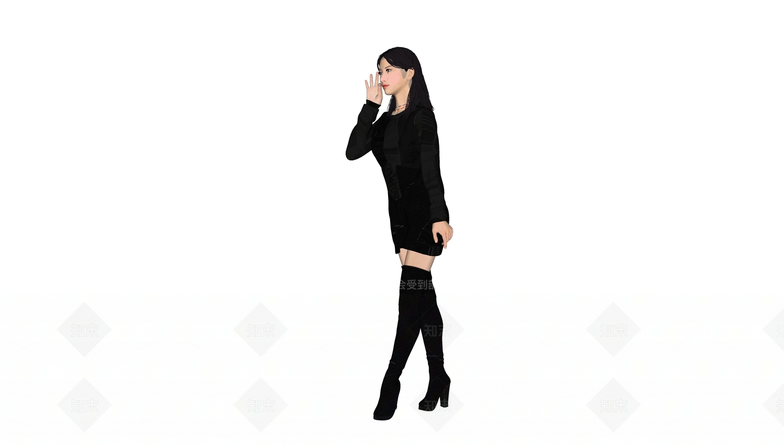 女人SU模型下载【ID:1174844734】