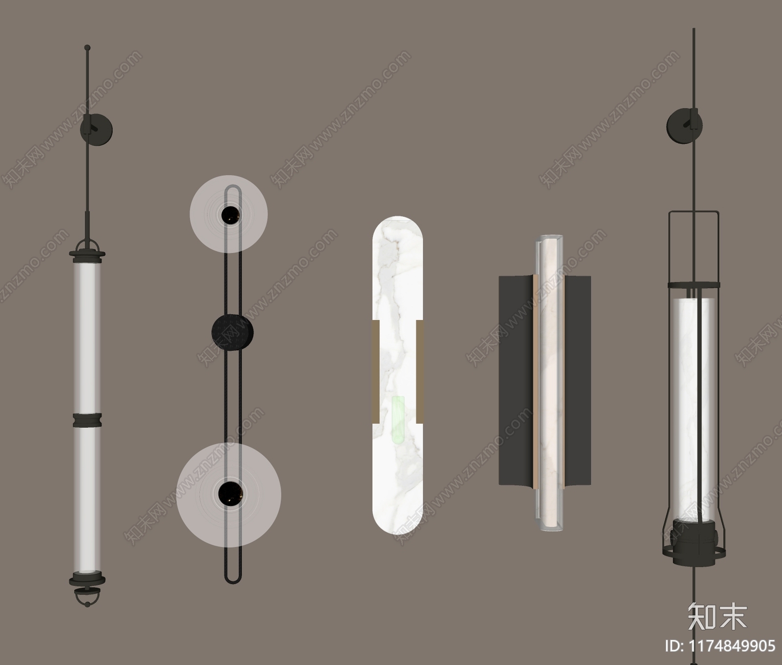 现代壁灯SU模型下载【ID:1174849905】