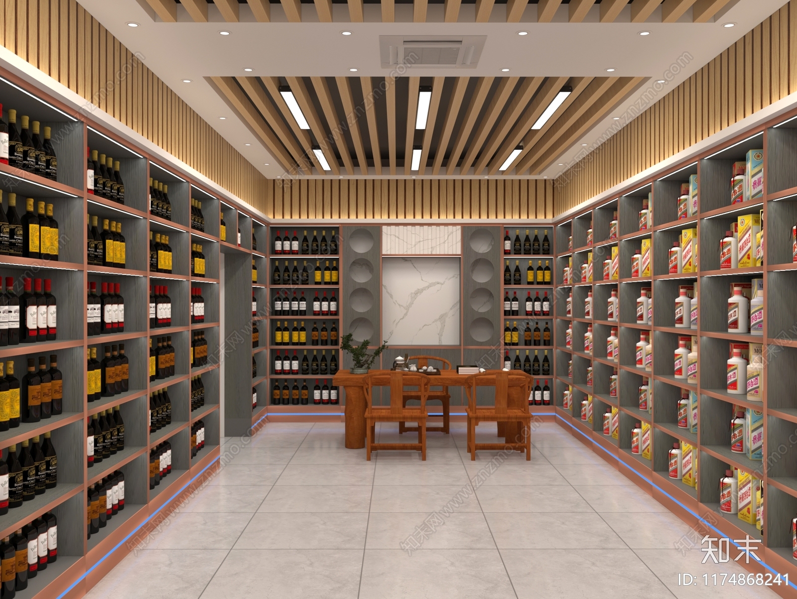 现代烟酒店3D模型下载【ID:1174868241】