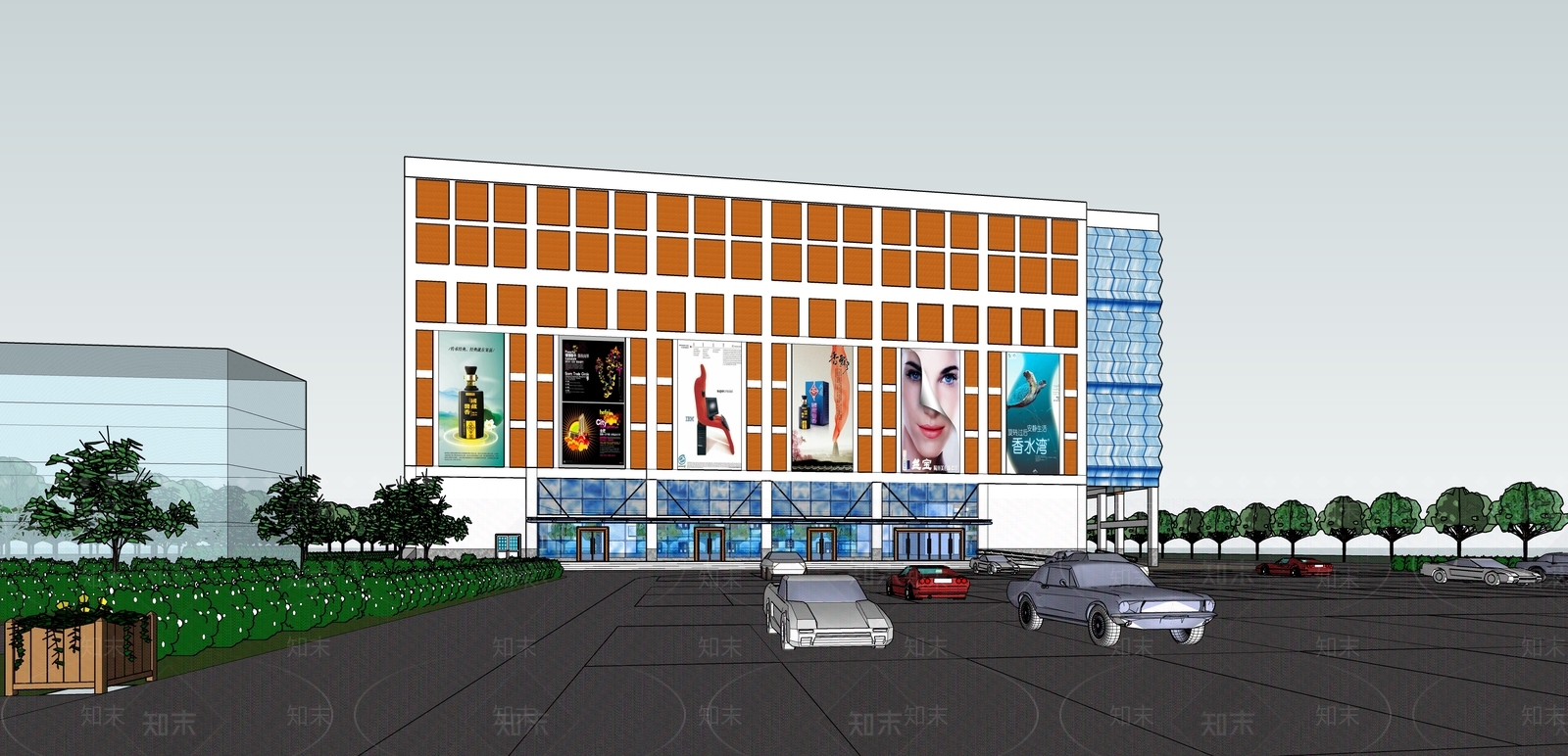 现代其他商业建筑SU模型下载【ID:1174884651】