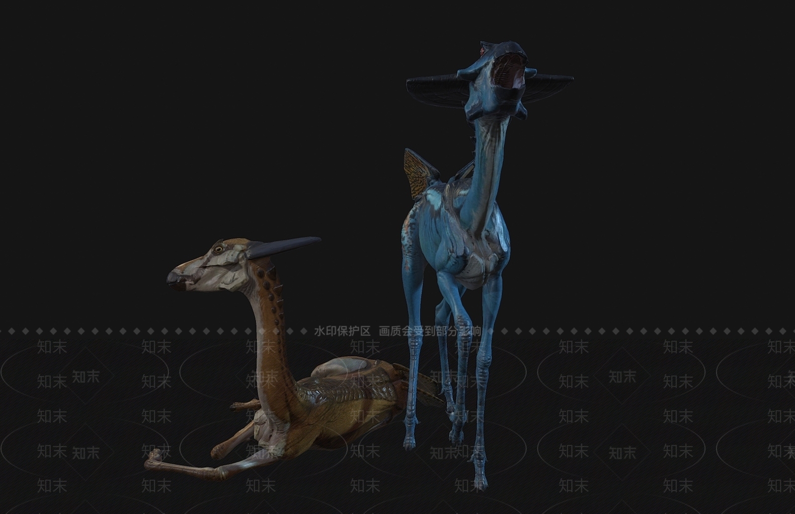爬行类动物3D模型下载【ID:1174887449】