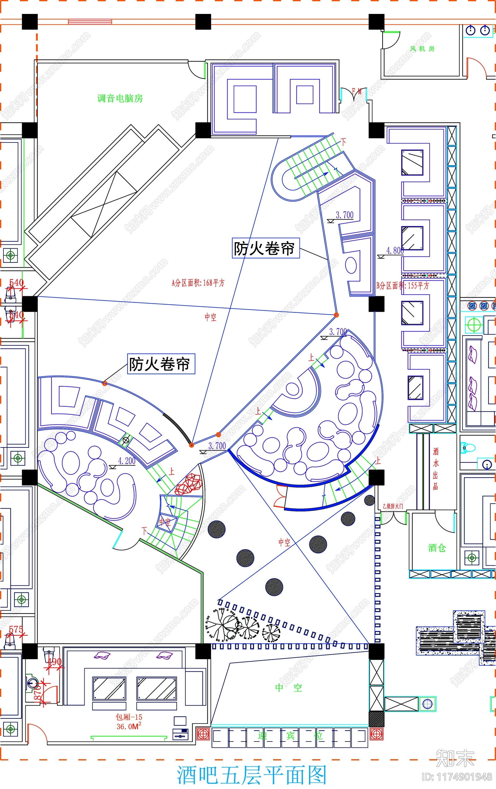 现代工装图库cad施工图下载【ID:1174901948】
