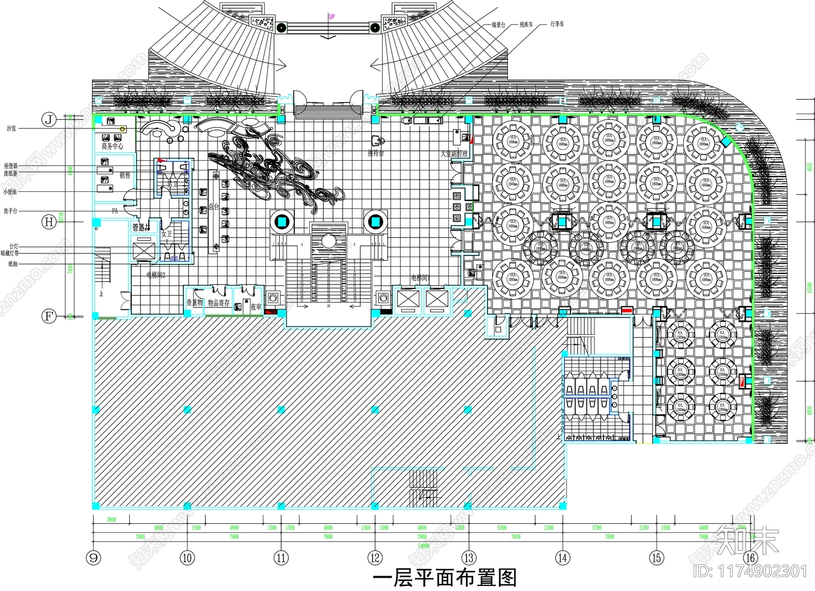 现代工装图库cad施工图下载【ID:1174902301】
