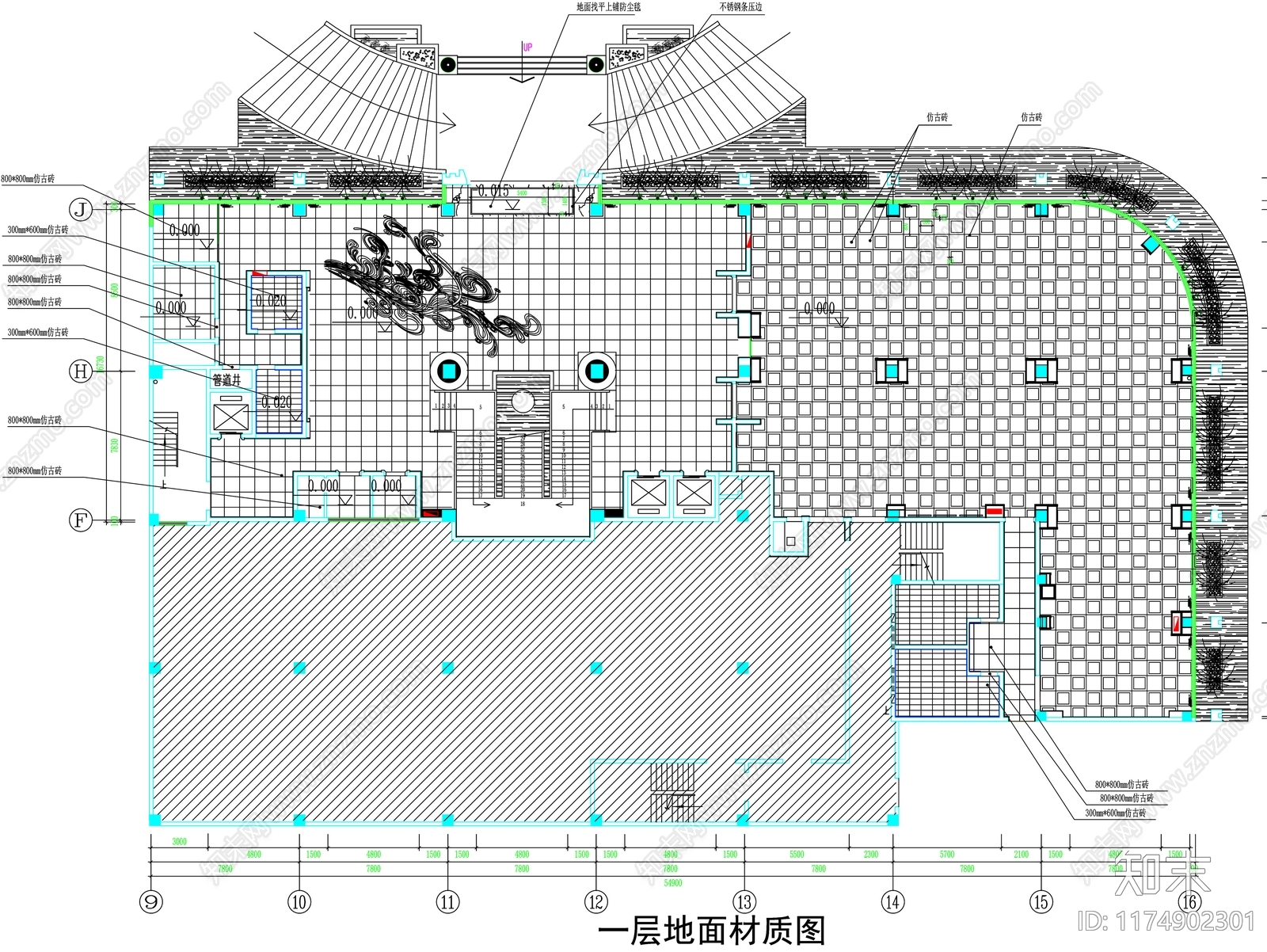 现代工装图库cad施工图下载【ID:1174902301】