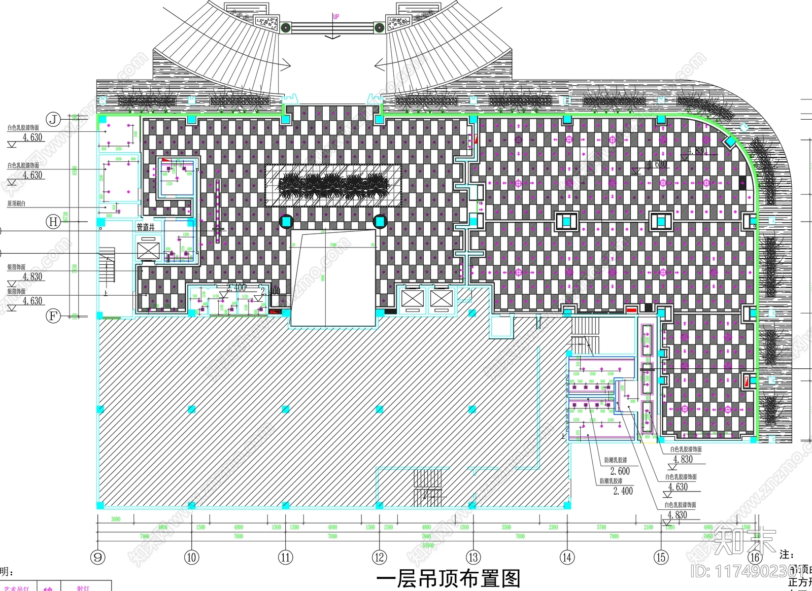 现代工装图库cad施工图下载【ID:1174902301】